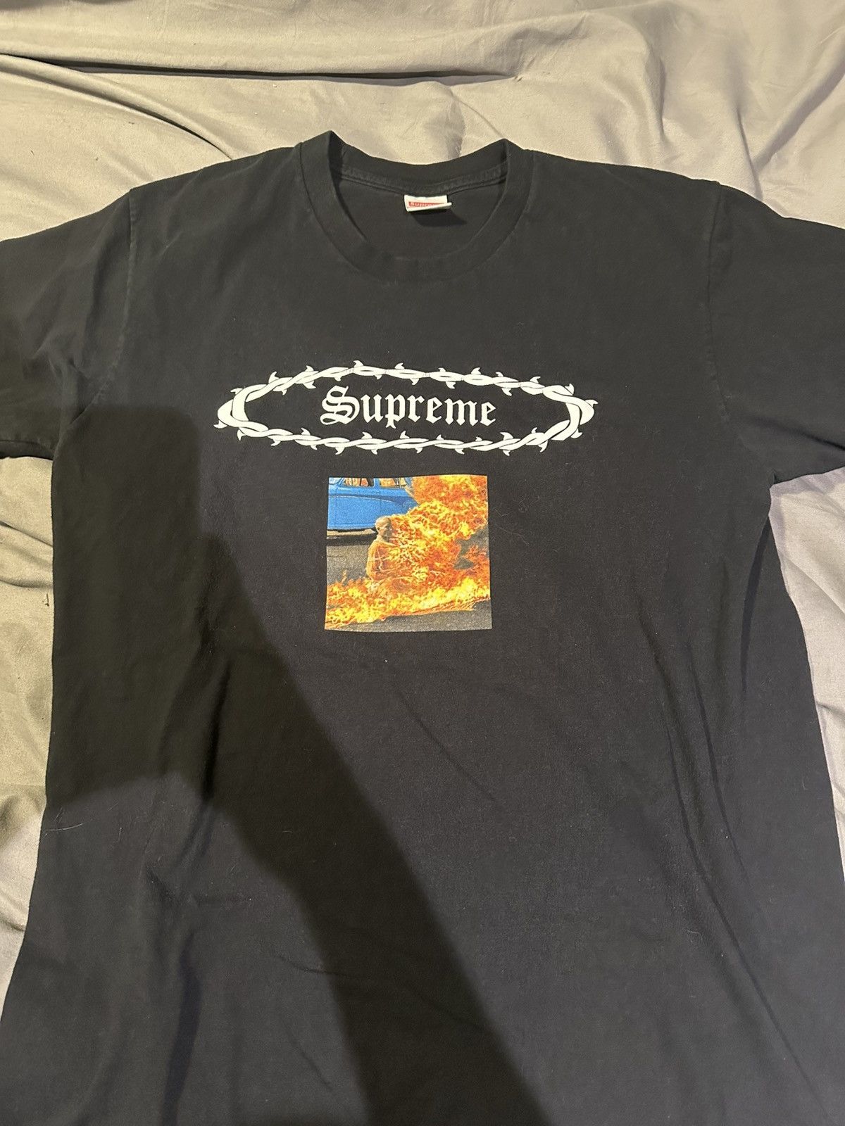 Supreme Rare Supreme Burning Monk T shirt Size US L / EU 52-54 / 3 - 1 Thumbnail