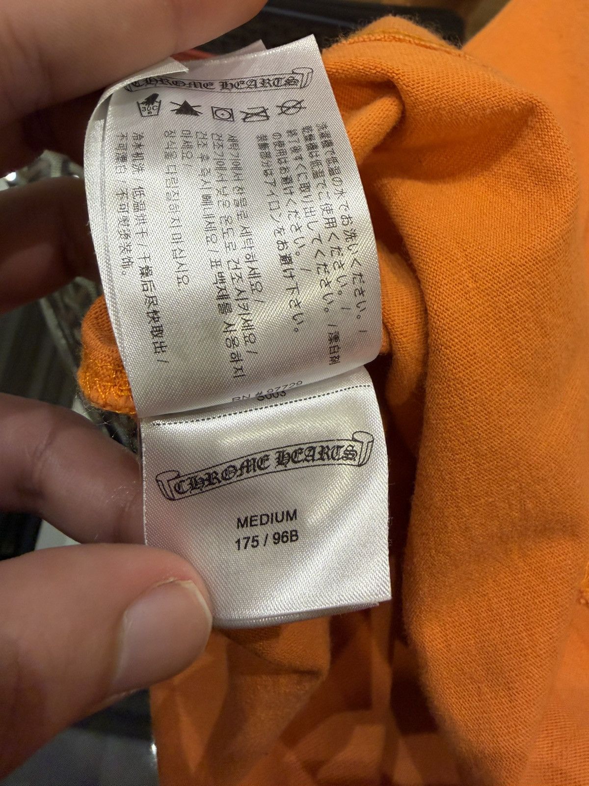 Chrome Hearts Chrome Hearts Vine Dagger LS Shirt - Orange Size US M / EU 48-50 / 2 - 5 Thumbnail