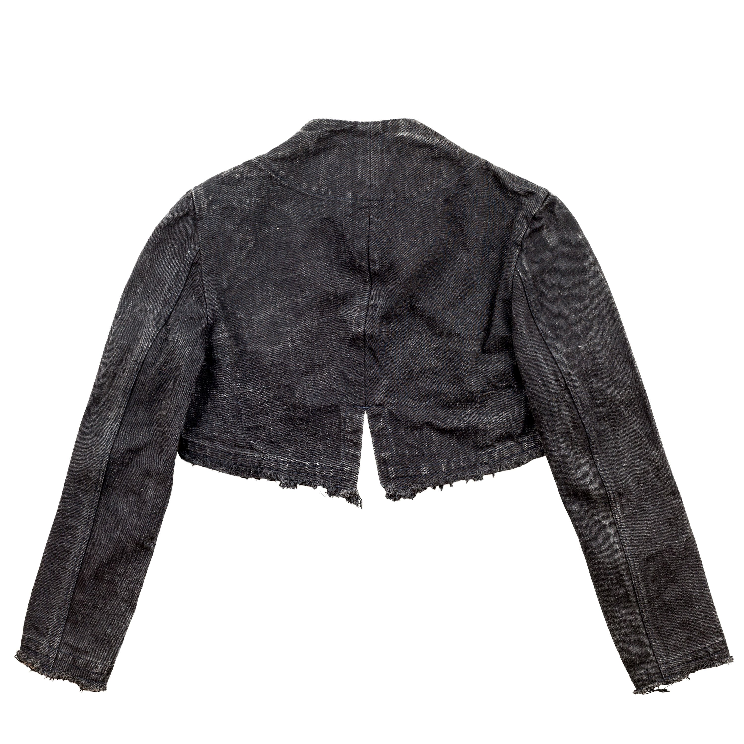 Y's × Yohji Yamamoto Y’s Yohji Yamamoto Dark Denim Cropped Bolero Jacket Size S / US 4 / IT 40 - 2 Thumbnail