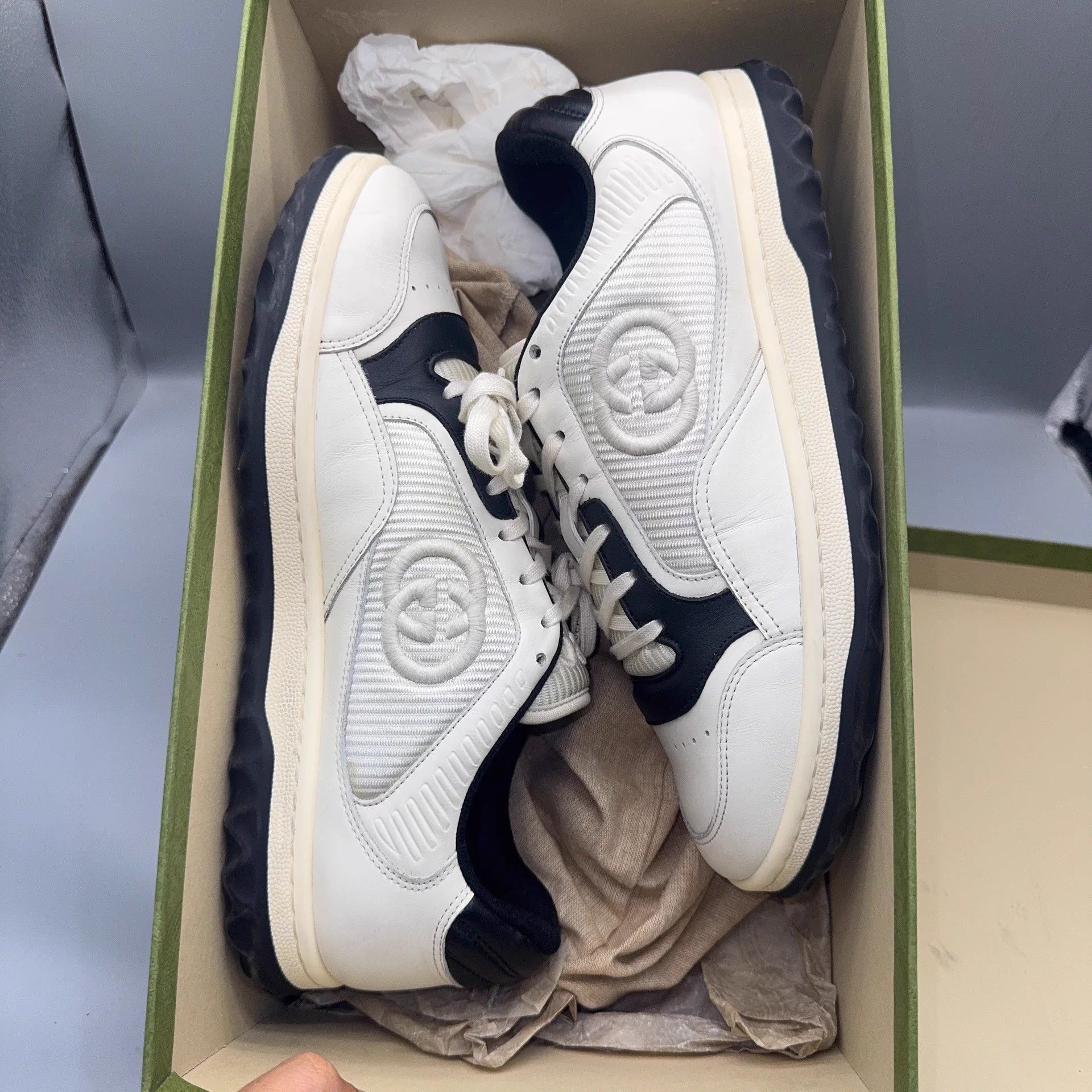 Gucci GUCCI MAC80 Distressed White & Black Shoes Size US 8.5 / EU 41-42 - 5 Thumbnail