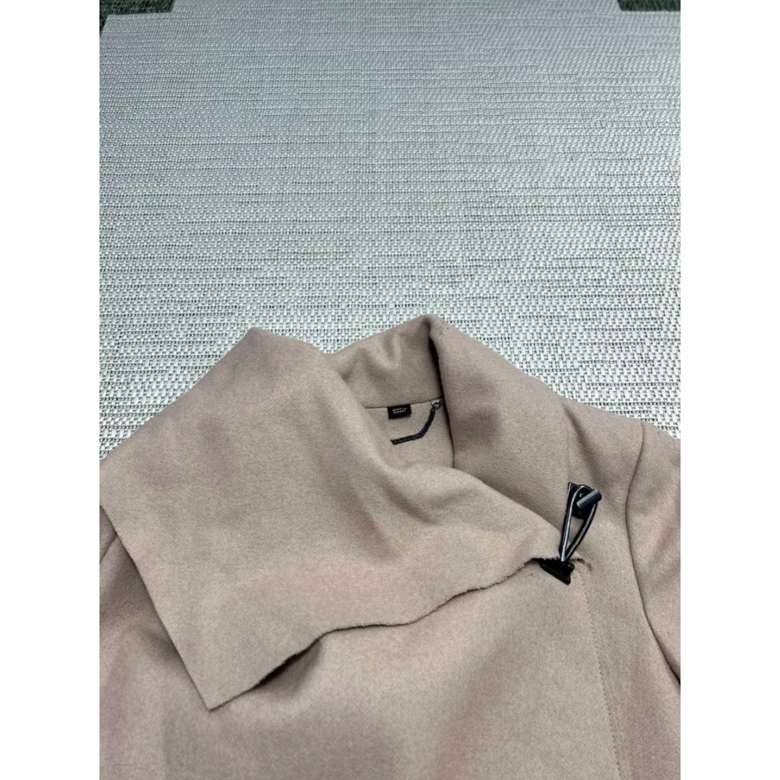 Allsaints AllSaints Overcoat Womens 2 Wool Brown Solid Mid-Length 3/4 Sleeve Button Pockets Casual Winter Fall Spring Regular Coat Mens Size XS / US 0-2 / IT 36-38 - 2 Thumbnail