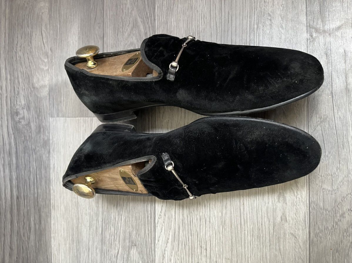 Gucci Gucci horsebit velvet black leather slip on loafers uk 9 Size US 10 / EU 43 - 7 Thumbnail