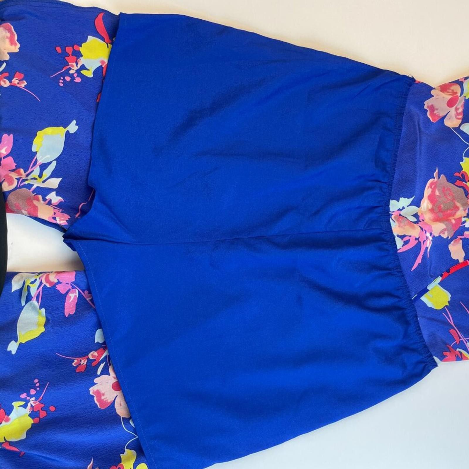 Designer NWT Yumi Kim Floral Halter Wide Leg Jumpsuit in Royal Blue Size 32" / US 10 / IT 46 - 5 Thumbnail