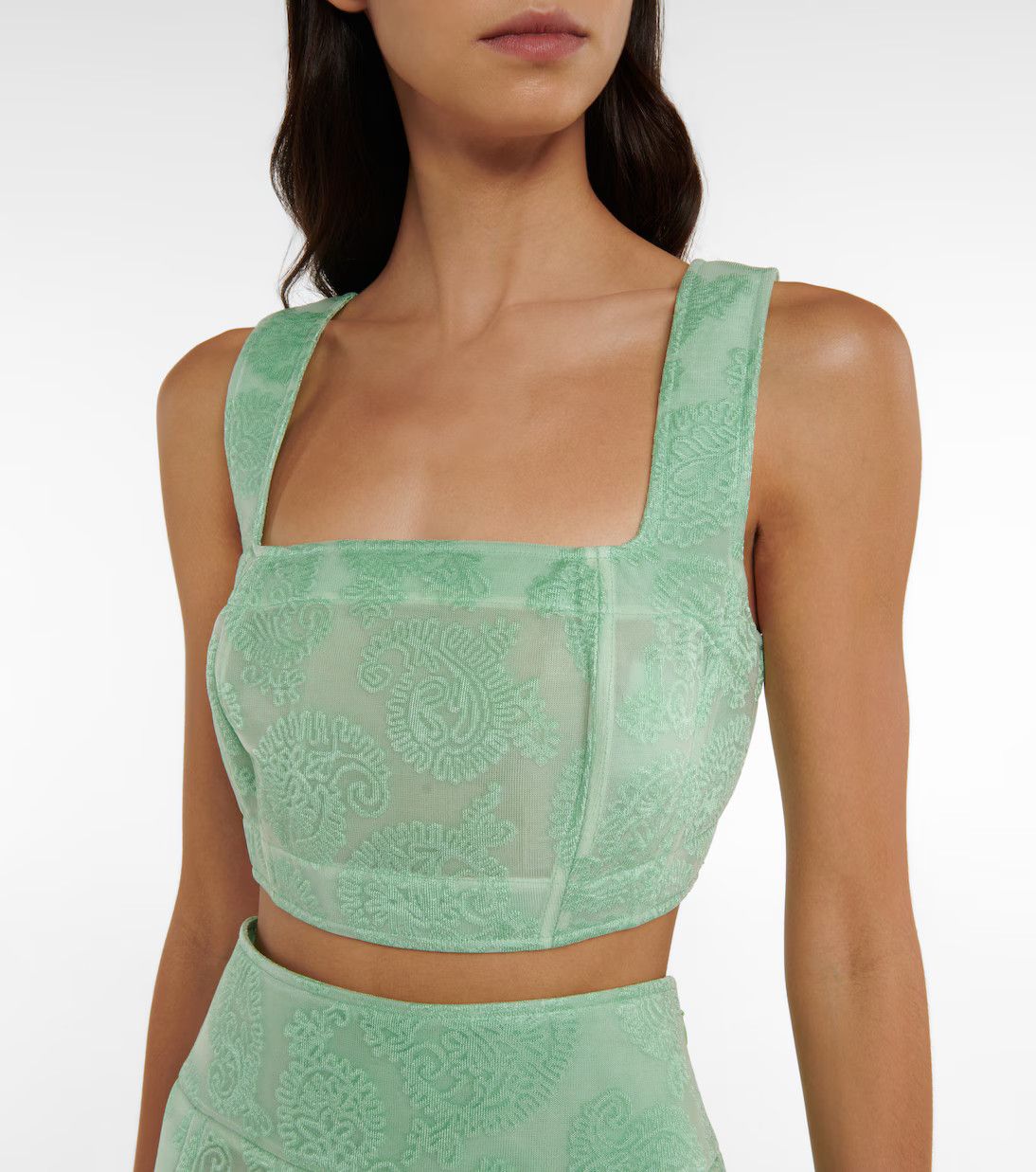 Jil Sander o1y1025 Crop Top in Green Size M / US 6-8 / IT 42-44 - 4 Thumbnail