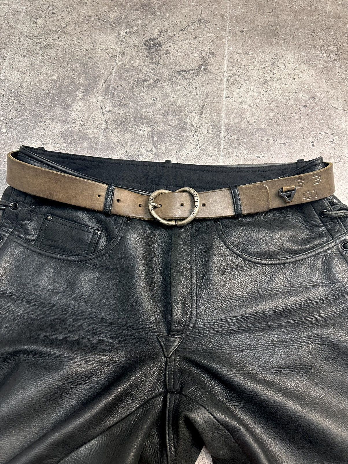 G-Star Vintage Belt B.B.Simon leather Avantgarde Hysteric Glamour Size ONE SIZE - 12 Thumbnail
