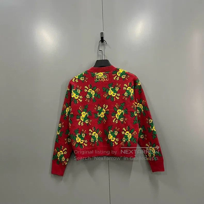 Kenzo Kenzo Floral Inlay Full Print Knit Top Size M / US 6-8 / IT 42-44 - 2 Thumbnail