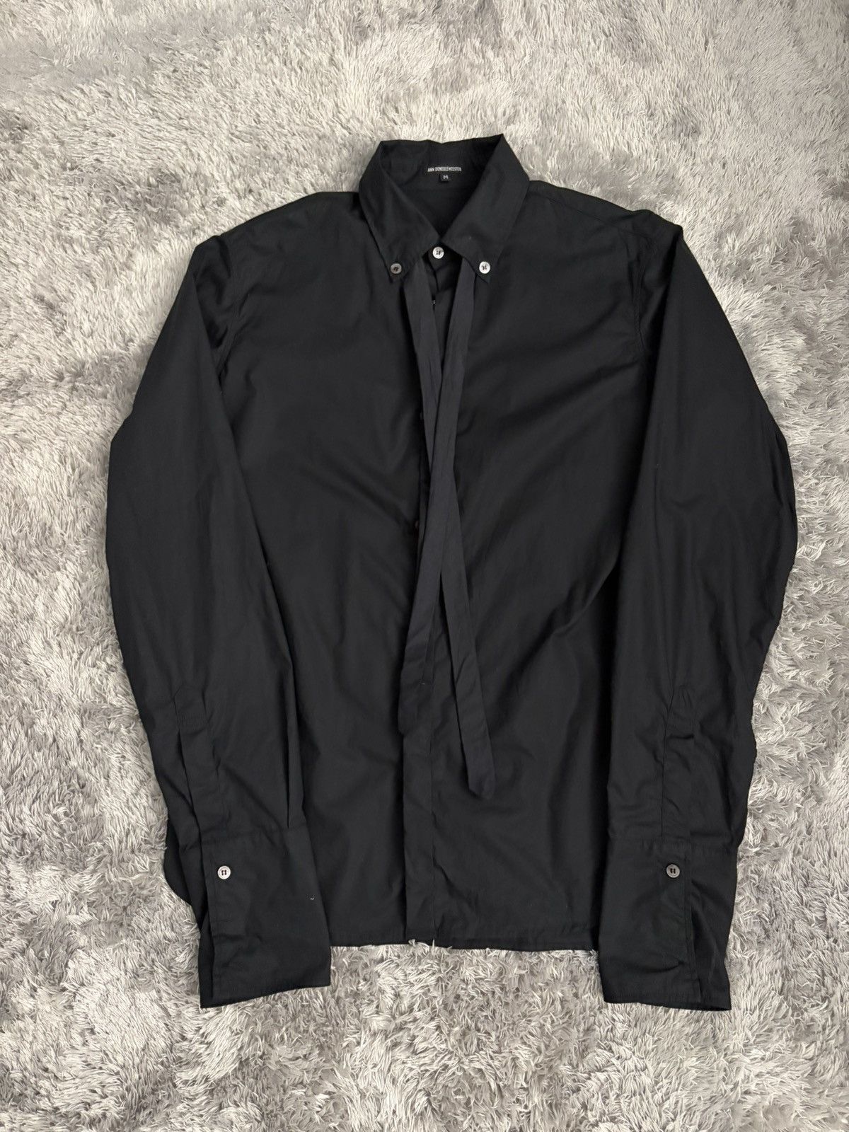 Ann Demeulemeester SCARF BUTTON UP Size US L / EU 52-54 / 3 - 1 Thumbnail
