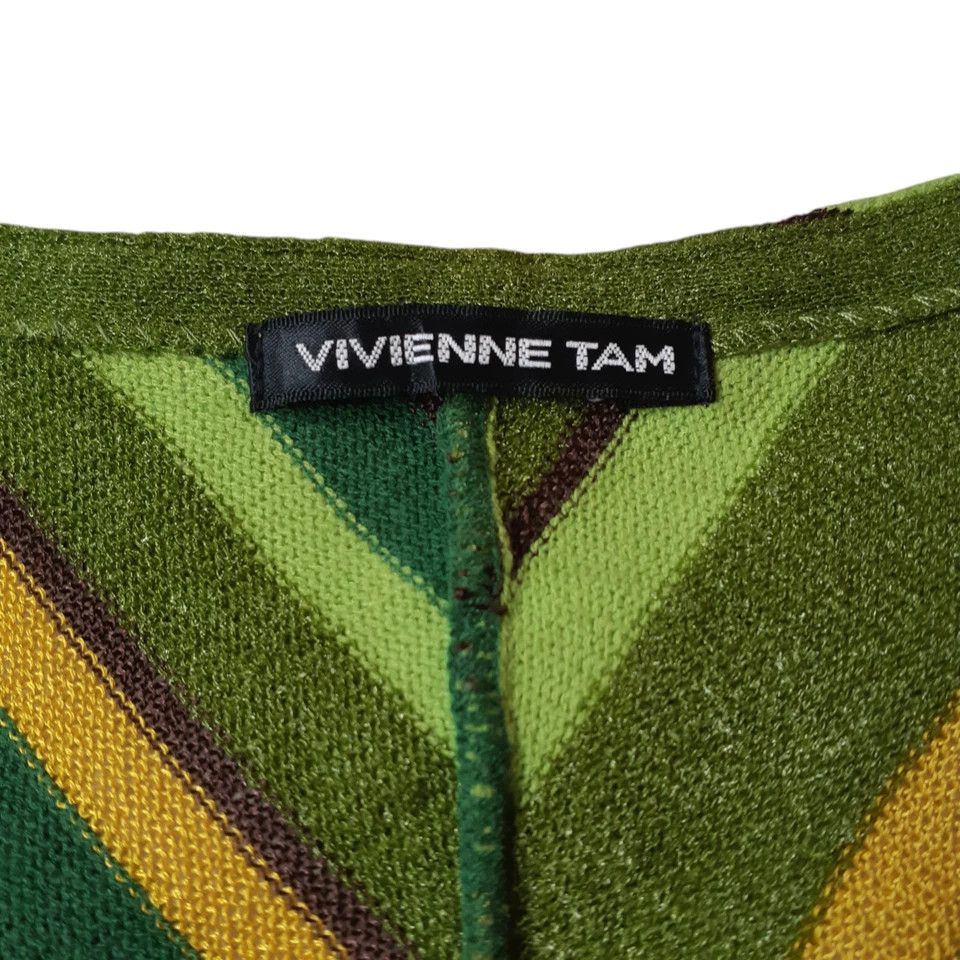 Vivienne Tam Vintage Vivienne Tam Tops Sequin Acrylic Rayon Striped Size XS / US 0-2 / IT 36-38 - 10 Thumbnail