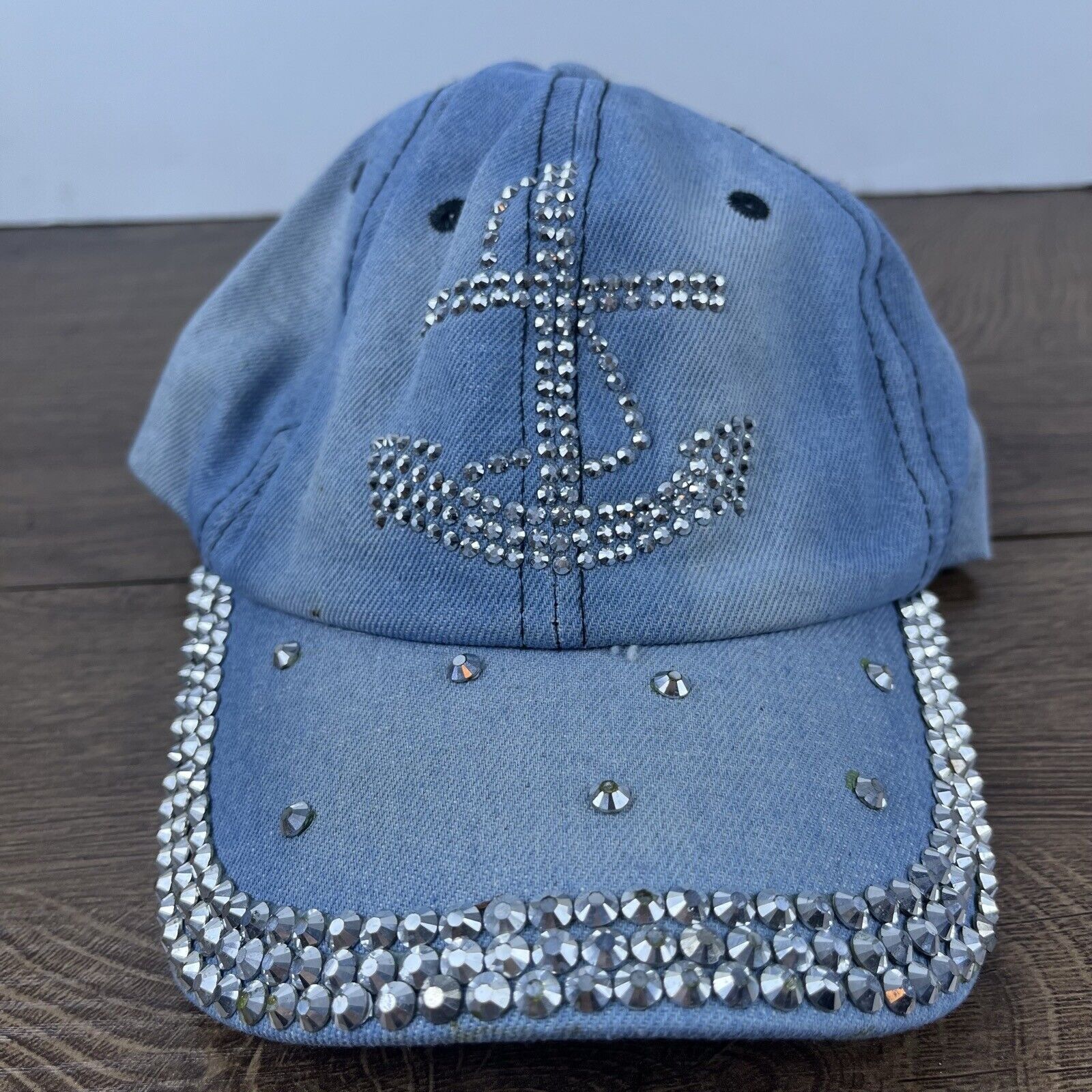 Other Anker Hat Glitter Diamond Anker Adjustable Hat Blue Hat Adul Size ONE SIZE - 2 Thumbnail