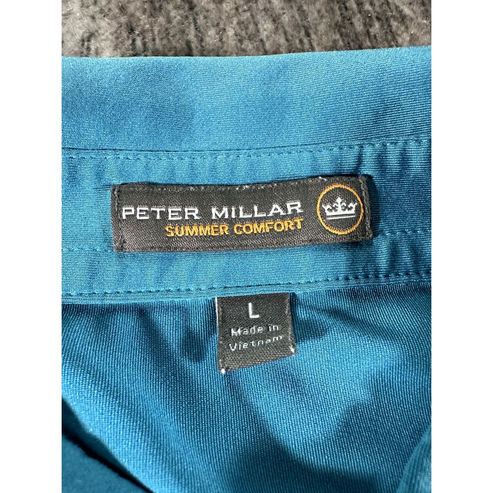Peter Millar Peter Millar Summer Comfort Polo Light Blue Shirt Large DCC Size US L / EU 52-54 / 3 - 6 Thumbnail