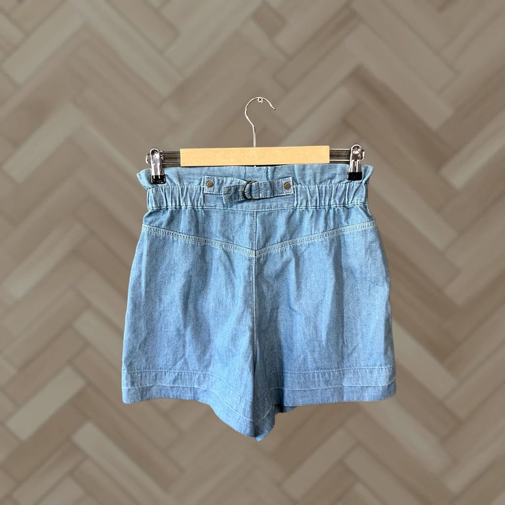 Bdg BDG Womens Denim Shorts Stretch Fit Size 4 Blue Chino Jeans Shorts Womens 4 Stretch BDG Blue Denim Shorts Size 27" / US 4 / IT 40 - 1 Thumbnail