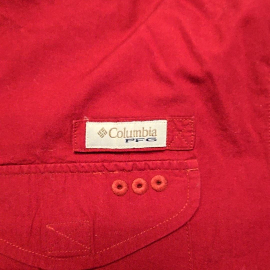 Columbia Columbia PFG Oklahoma Sooner Red Outdoor Fishing L Shirt Size US L / EU 52-54 / 3 - 6 Thumbnail