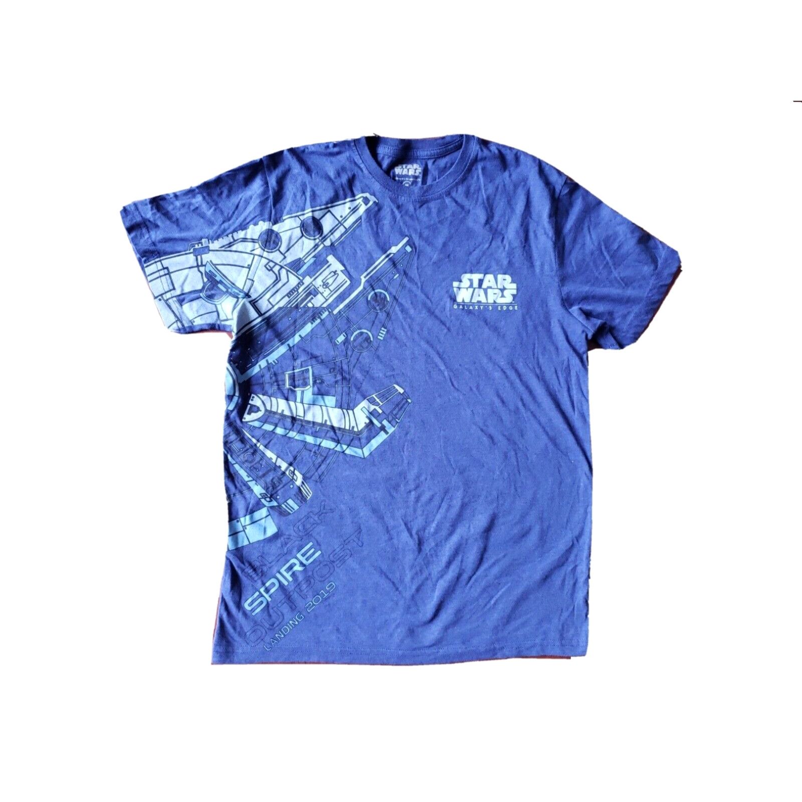 image of Htf Disney Star Wars Galaxy’S Edge Opening Cast Member Exclusive T Shirt Medium in White, Men's