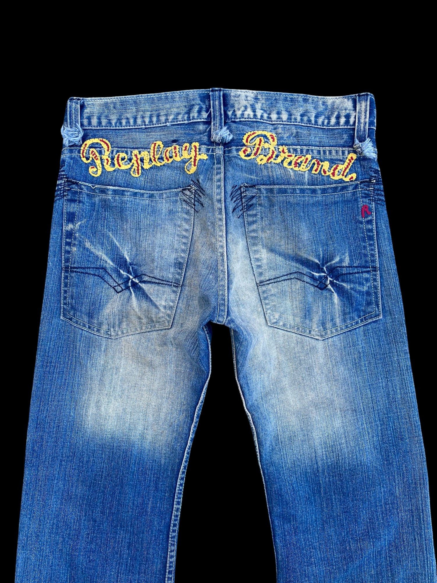 Replay (30x28)FLARED Replay faded wash dirty jean Lowrise Size US 30 / EU 46 - 10 Thumbnail
