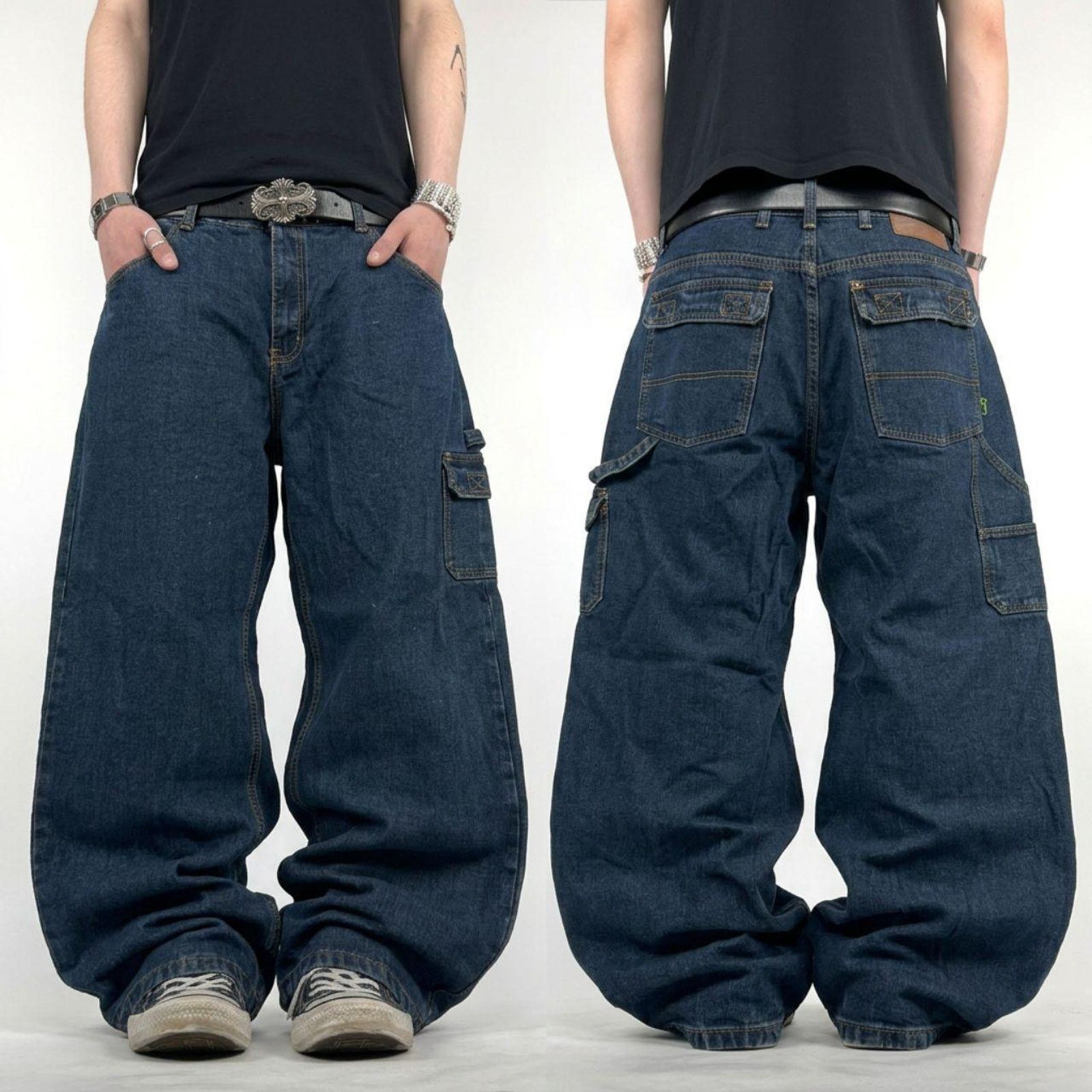 Pelle Pelle 00s archive denim 極太 sk8 y2k Pelle Pelle × Streetwear × Vintage Vintage Y2K Pelle Pelle Baggy