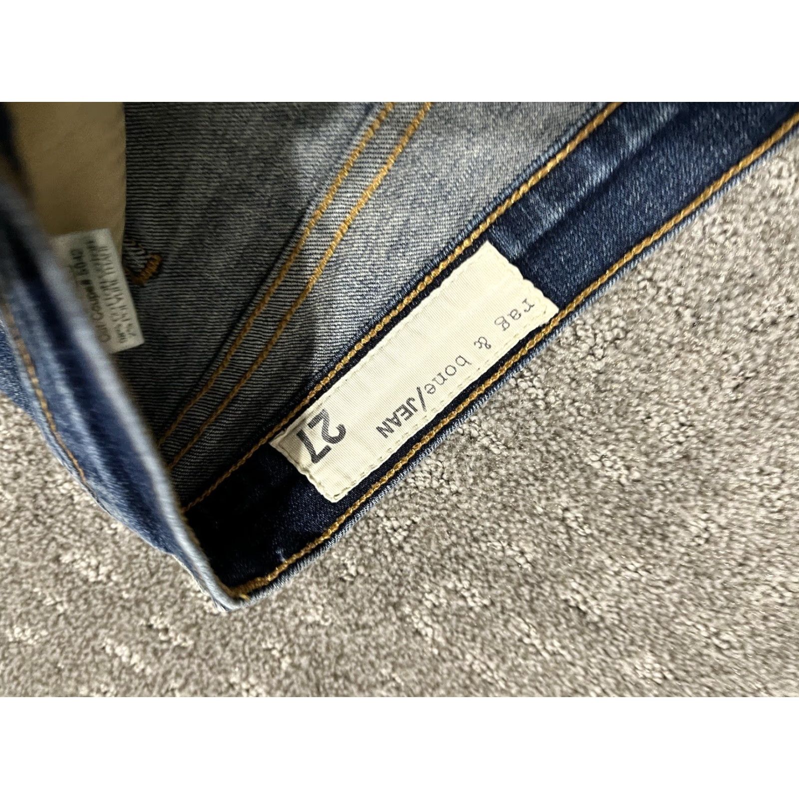 Rag & Bone Rag & Bone Jeans Skinny Distressed Kensington Stretch Size 27 Size 27" / US 4 / IT 40 - 6 Thumbnail