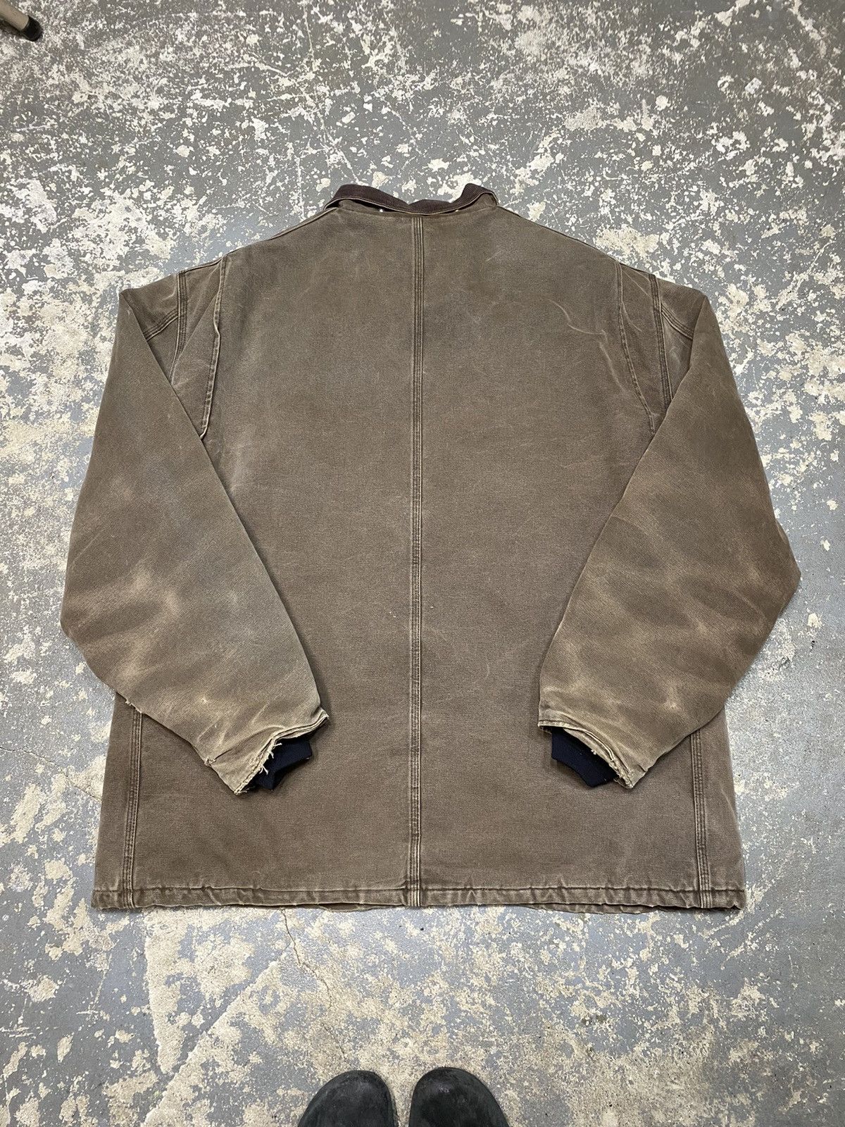 Carhartt × Vintage Vintage Carhartt Arctic Faded Brown Insulated Work Jacket Size US XL / EU 56 / 4 - 6 Thumbnail