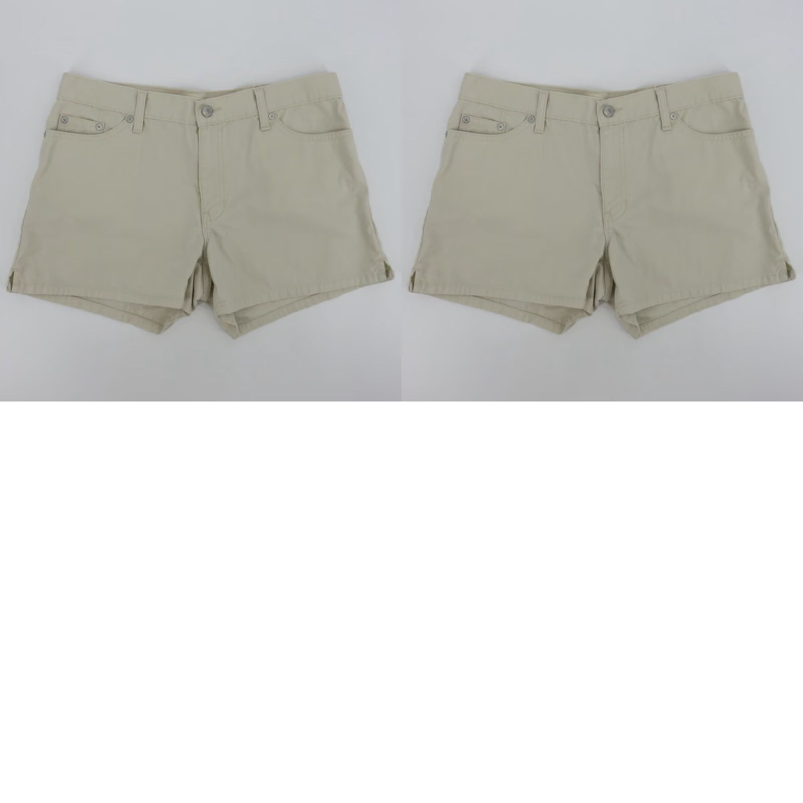 Gap VINTAGE Gap Jeans Women 8 Solid Beige Khaki Shorts All Cotton 2003 2000s Pockets VTG Size 30" / US 8 / IT 44 - 8 Thumbnail