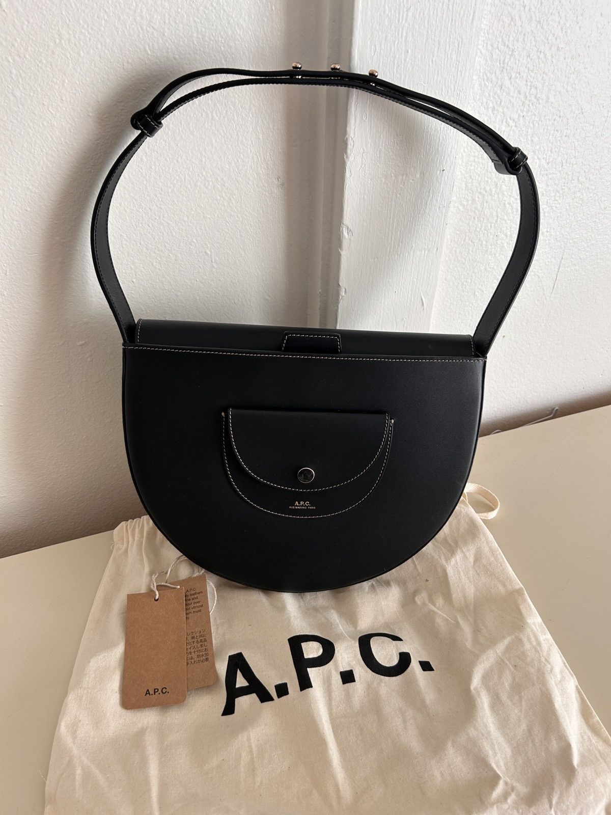 A.P.C. APC Le Pocket leather shoulder bag Size ONE SIZE - 1 Thumbnail