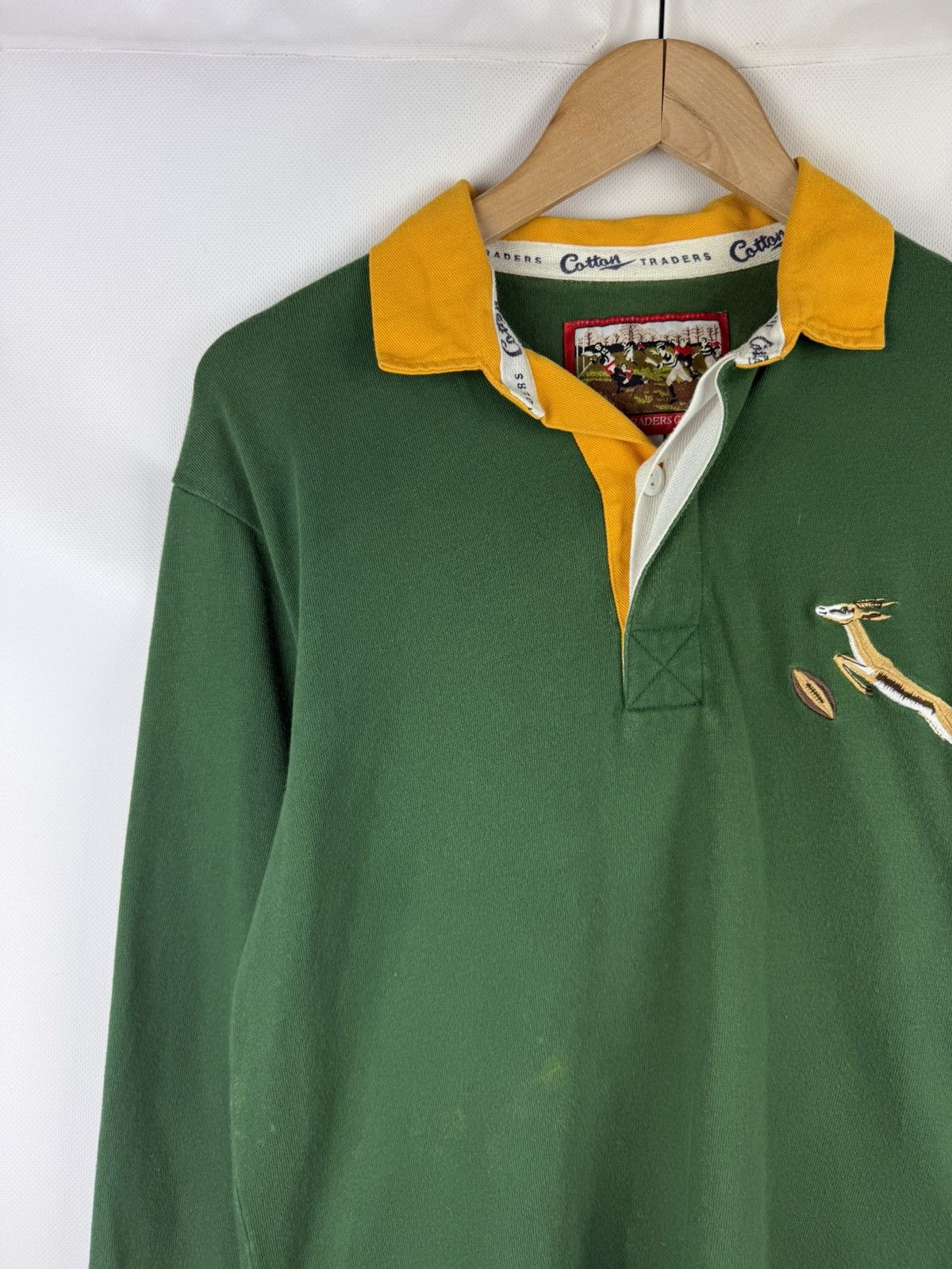 Cotton Traders VTG South Africa Rugby Union Long Sleeve Rugby Shirt Jersey Size US S / EU 44-46 / 1 - 4 Thumbnail