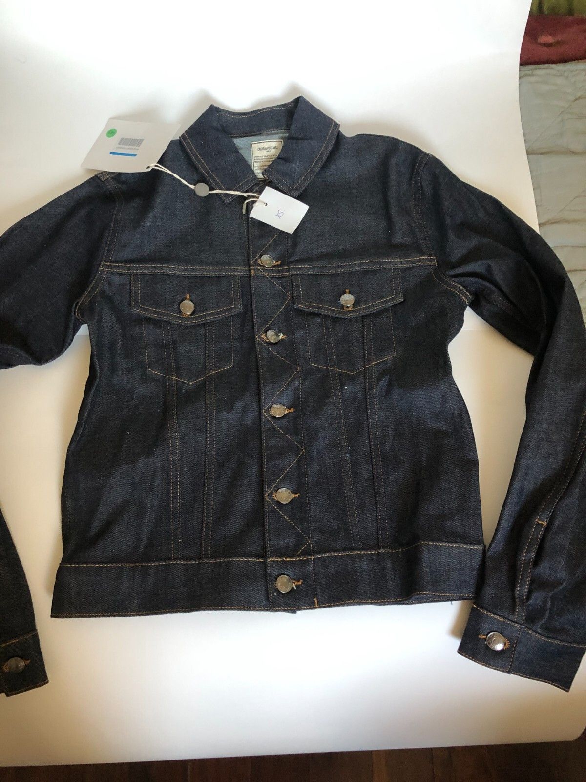 Zadig & Voltaire Zadig & Voltaire Dark Blue Slim Denim Jacket XS Cotton Size US XS / EU 42 / 0 - 1 Thumbnail