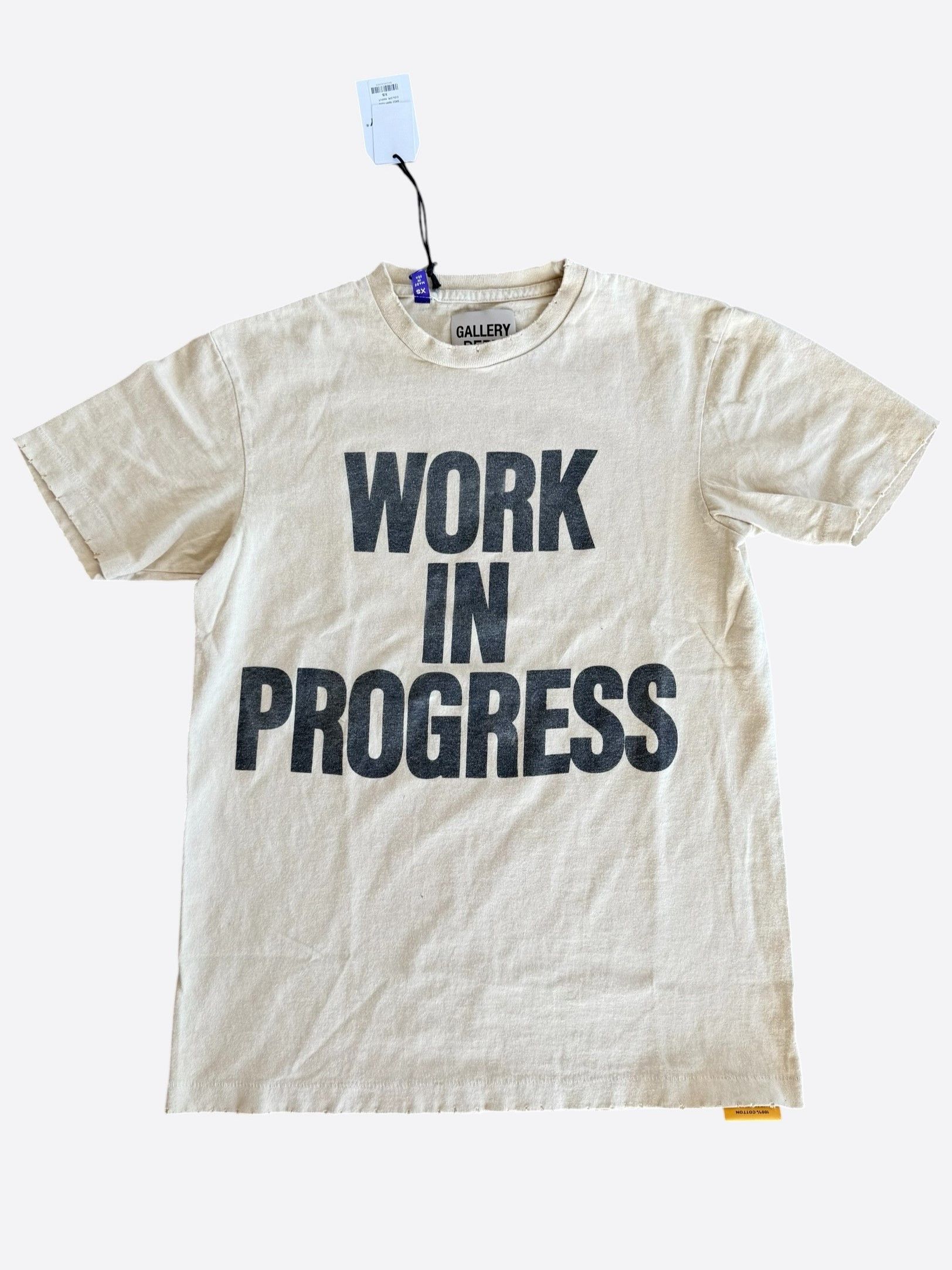 Gallery Dept. Gallery Dept Archival White Work In Progress Graphic T-Shirt Size US L / EU 52-54 / 3 - 1 Thumbnail