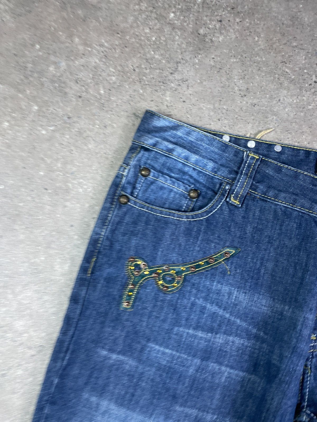 Just Cavalli × Roberto Cavalli × Vintage Vintage Just Cavalli Denim jeans pants Size US 36 / EU 52 - 5 Thumbnail