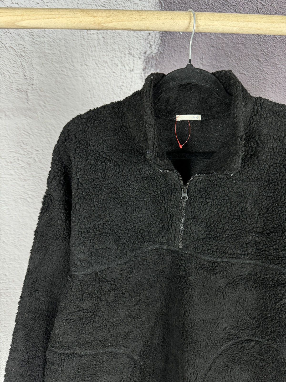 GU GU Japan Black teddy fleece half zip sweater Size US XL / EU 56 / 4 - 3 Thumbnail