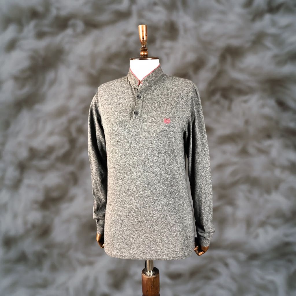 The Kooples The Kooples Polo Cotton Gray Women M Size Polo Shirt Embroidered Logo Classic Breathable Regular Size M / US 6-8 / IT 42-44 - 1 Thumbnail