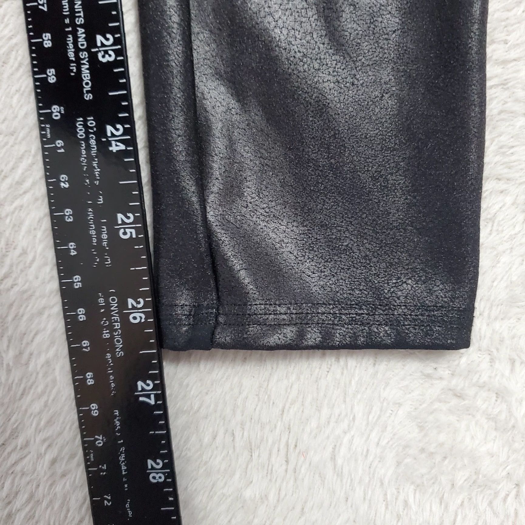 Spanx Spanx Leggings Women Hi Rise Black Faux Leather Pull On Ankle Stretch Size M Size 32" / US 10 / IT 46 - 7 Thumbnail