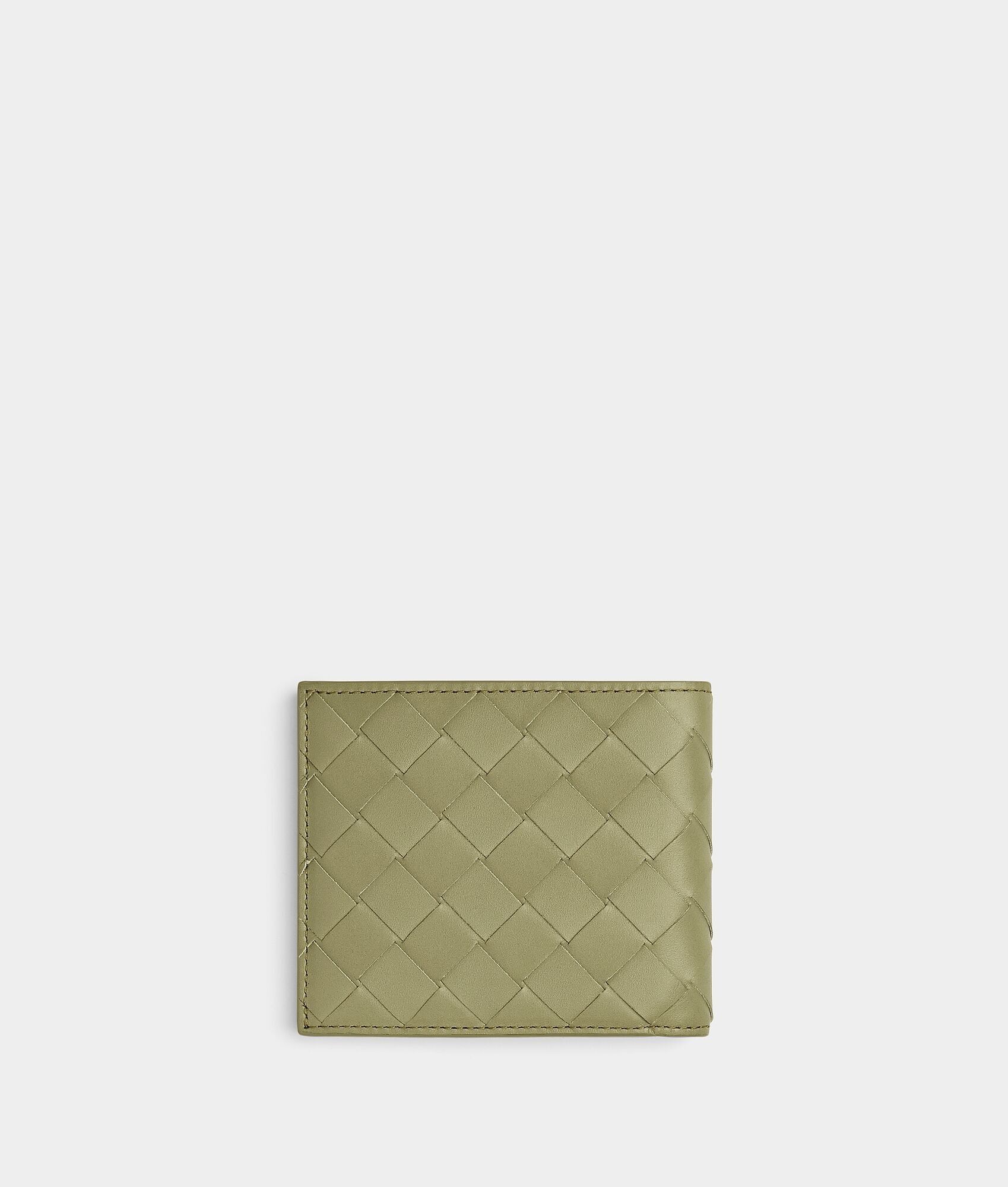 Bottega Veneta o1loc1c0425 Size: OS / Intrecciato Bi-Fold Wallet Green Size ONE SIZE - 3 Thumbnail