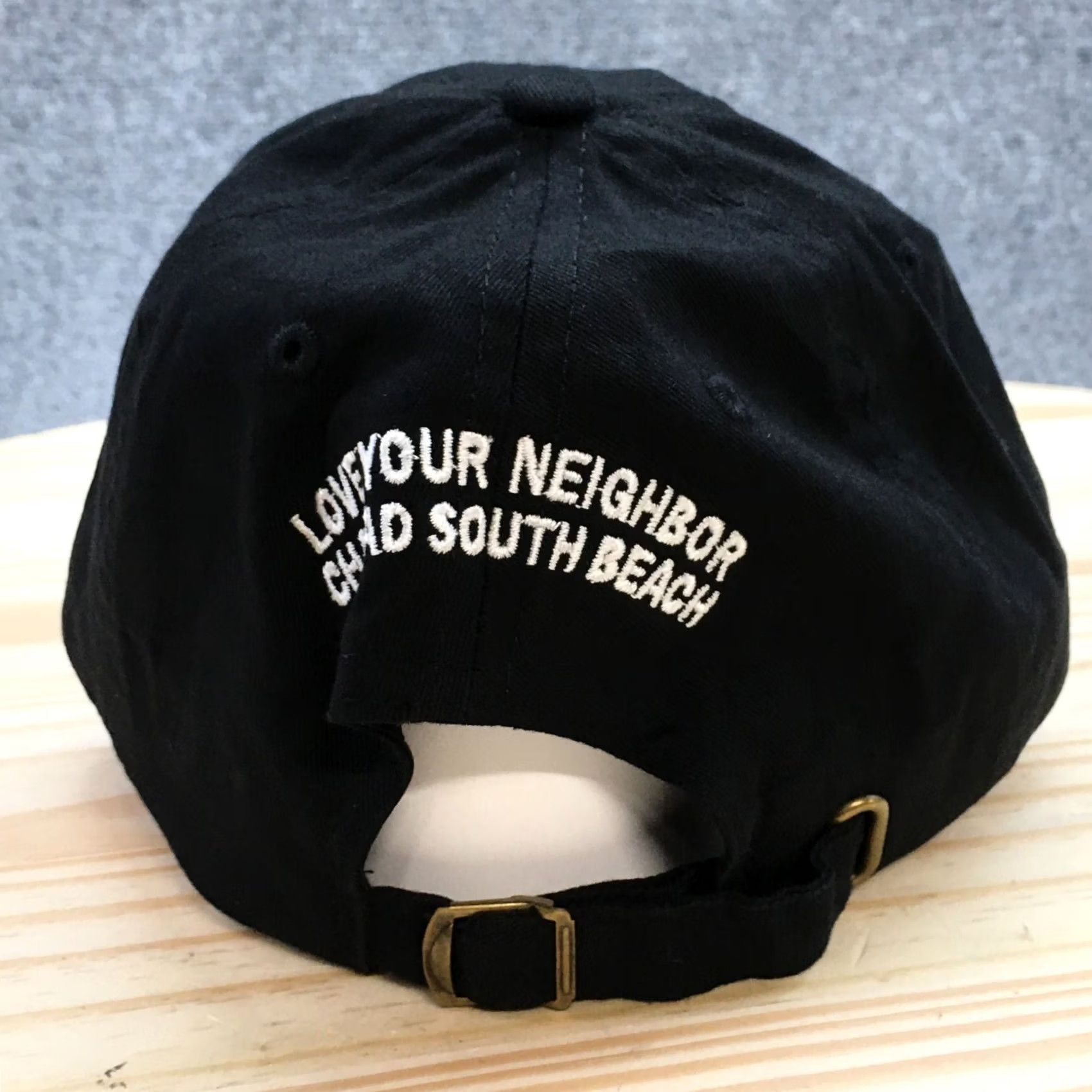 Logo 7 Miami Baseball Cap Womens Black OS Adjustable Embroidered Logo Size ONE SIZE - 6 Thumbnail