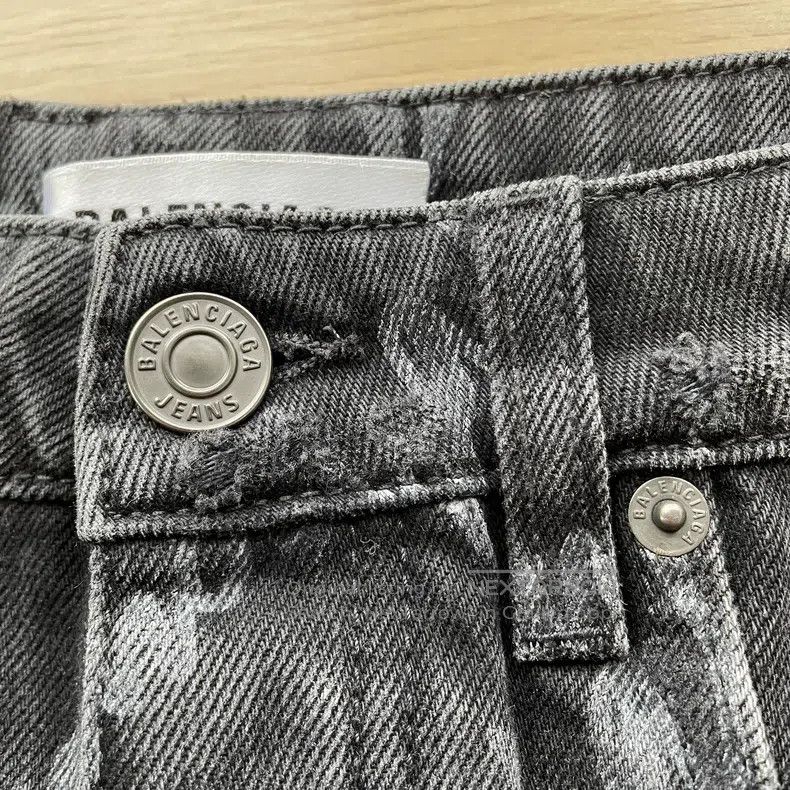 Balenciaga Balenciaga Logo print mini denim skirt Size 35" - 4 Thumbnail