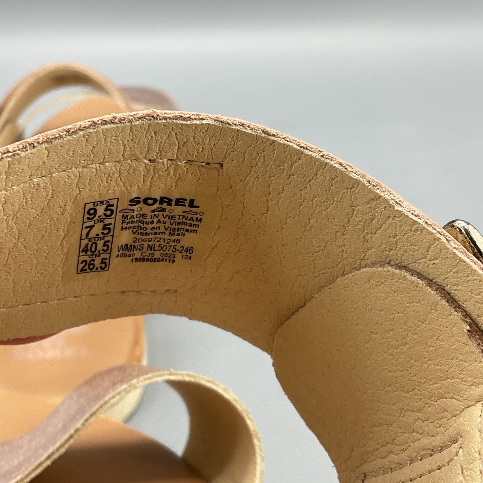 SOREL NEW Sorel Women Ella III Slingback Sandal Beige Size 9.5 Size US 9.5 / IT 39.5 - 5 Thumbnail
