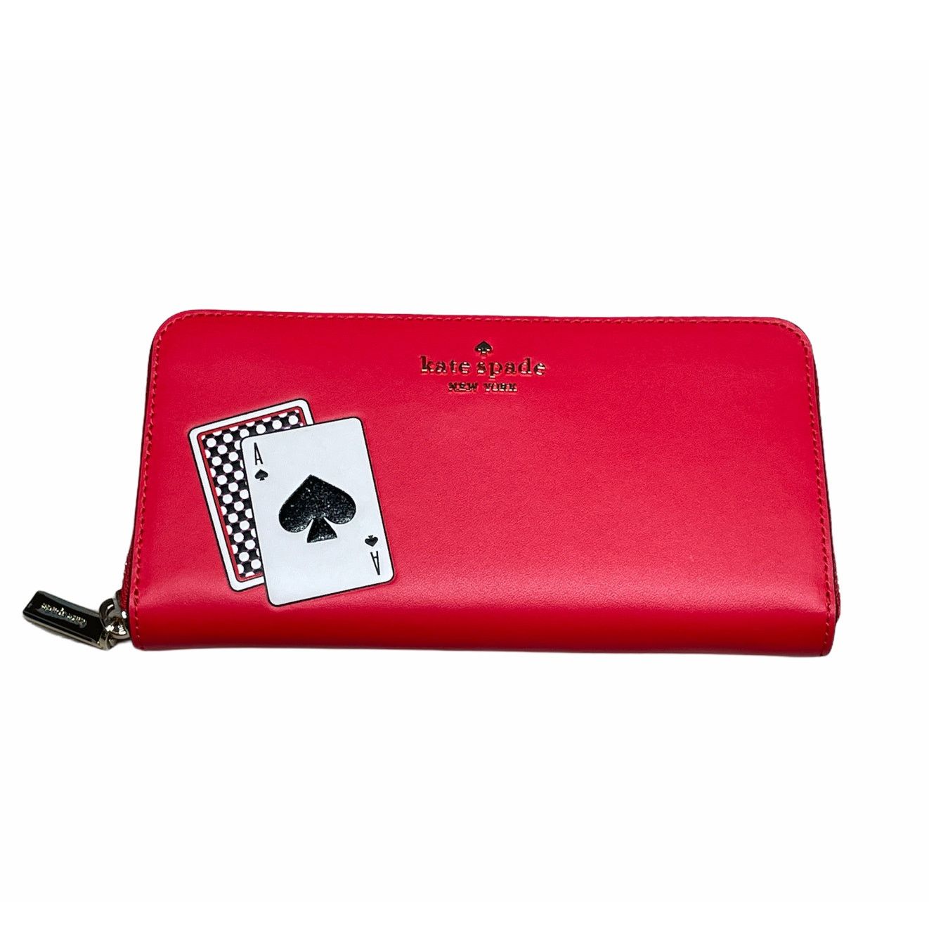 Kate Spade lucky draw large continental wallet Red Multi