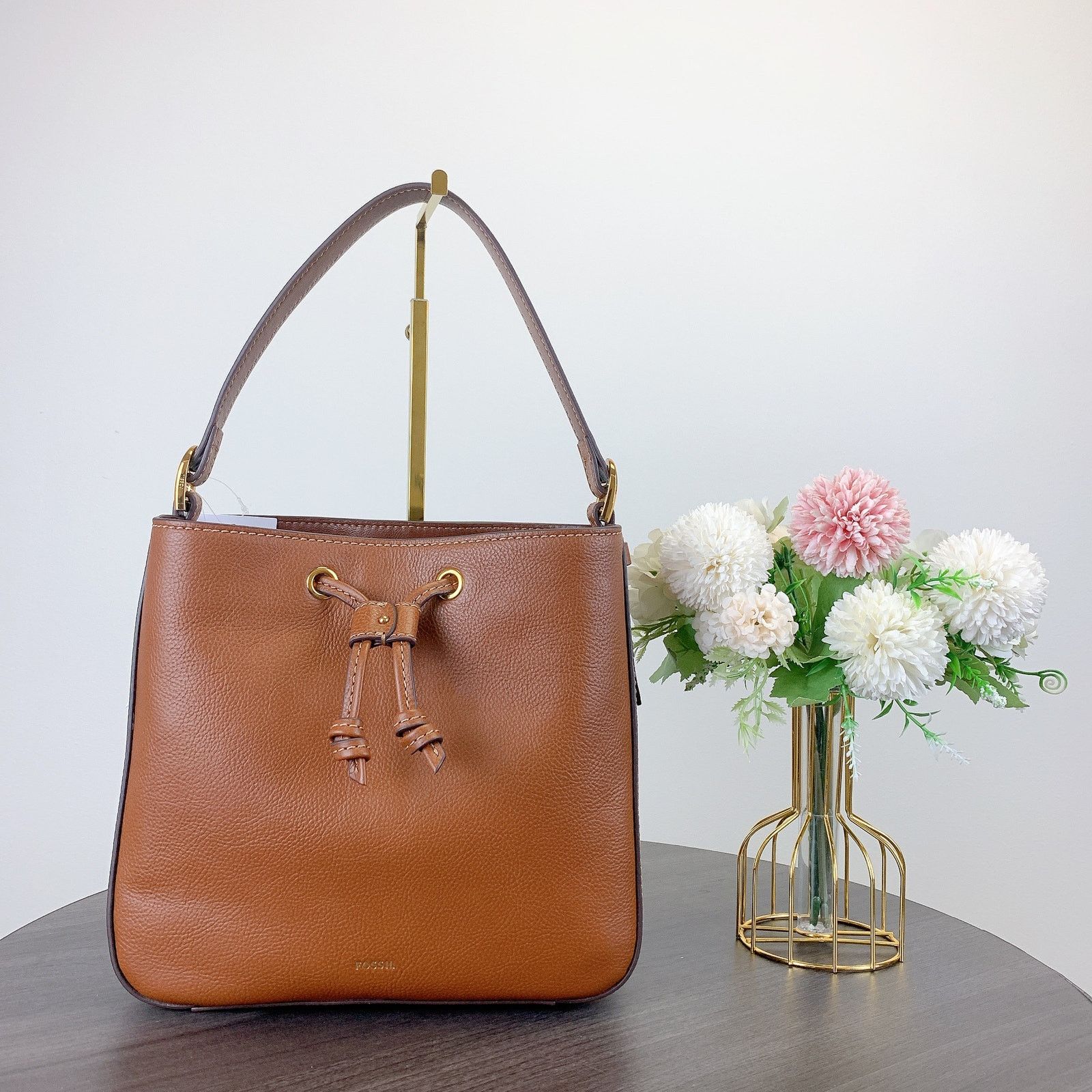 Fossil Fossil SHB3172210 Tessa Bucket Crossbody IN Brown Size ONE SIZE - 3 Thumbnail