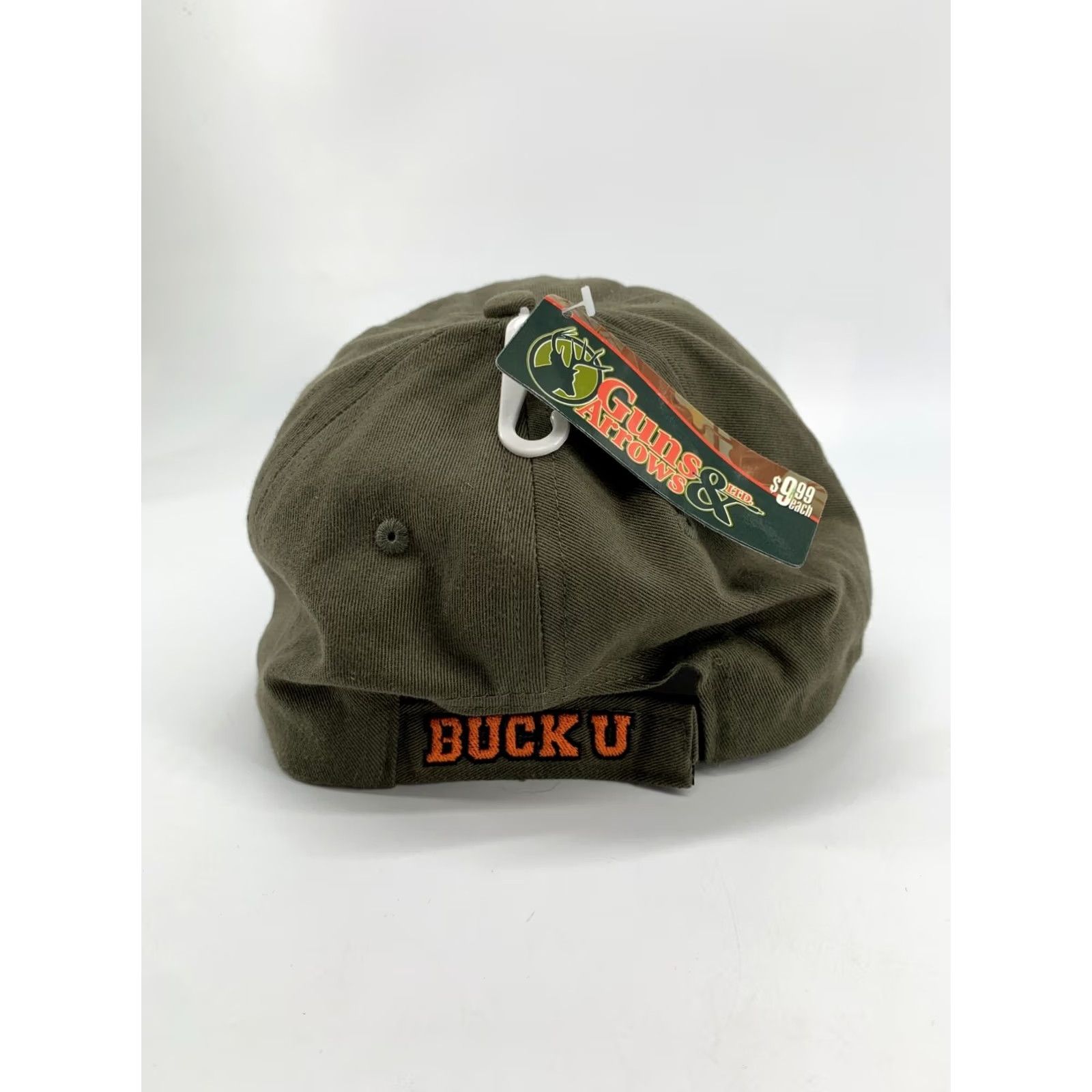Arrow Guns & Arrows Buck U Adjustable Baseball Cap Men's Green New Baseball Cap Men Green Adjustable Buck U Cap Size ONE SIZE - 3 Thumbnail