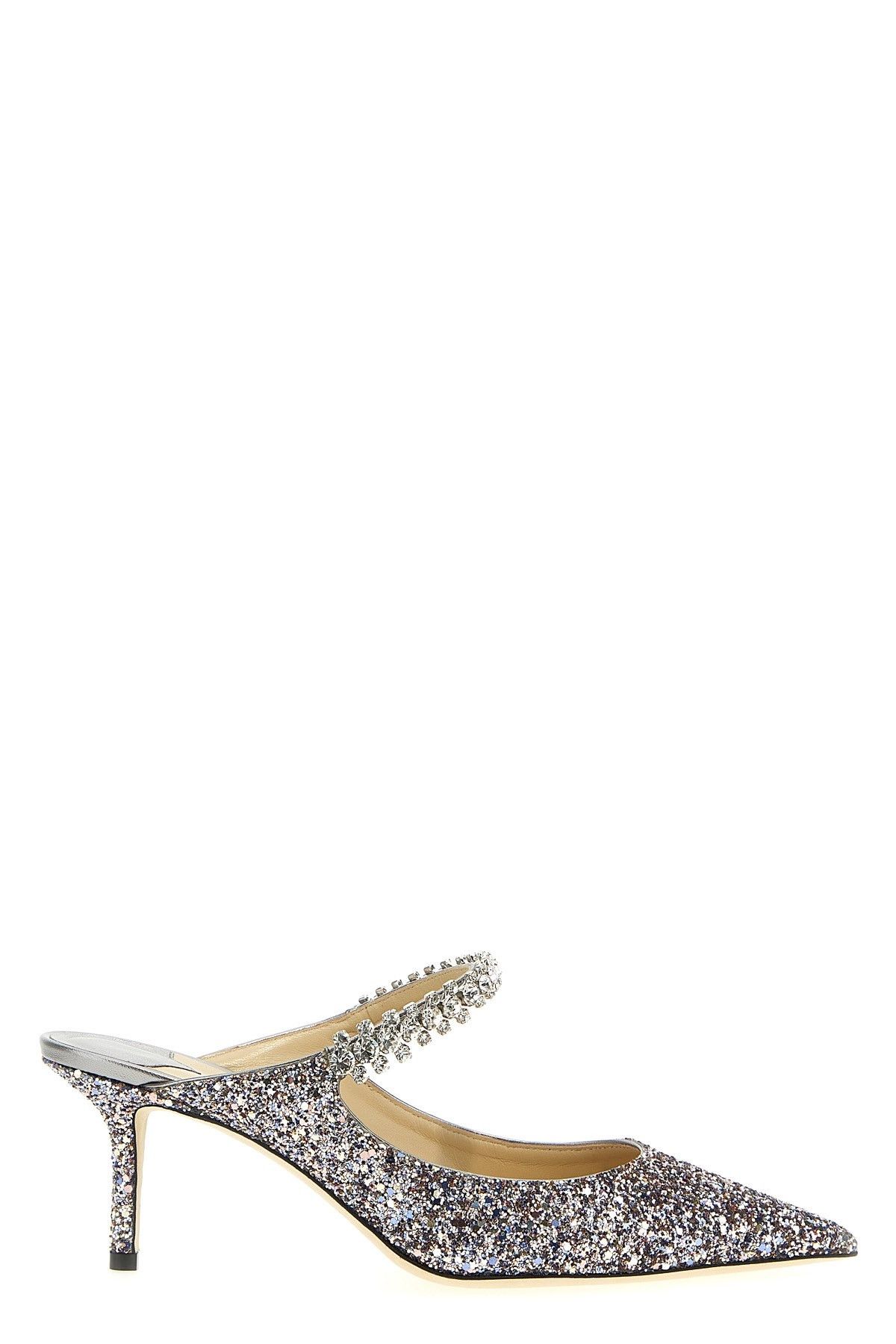 image of Jimmy Choo 'bing' Pumps Shoes in Silver, Women's (Size 11)