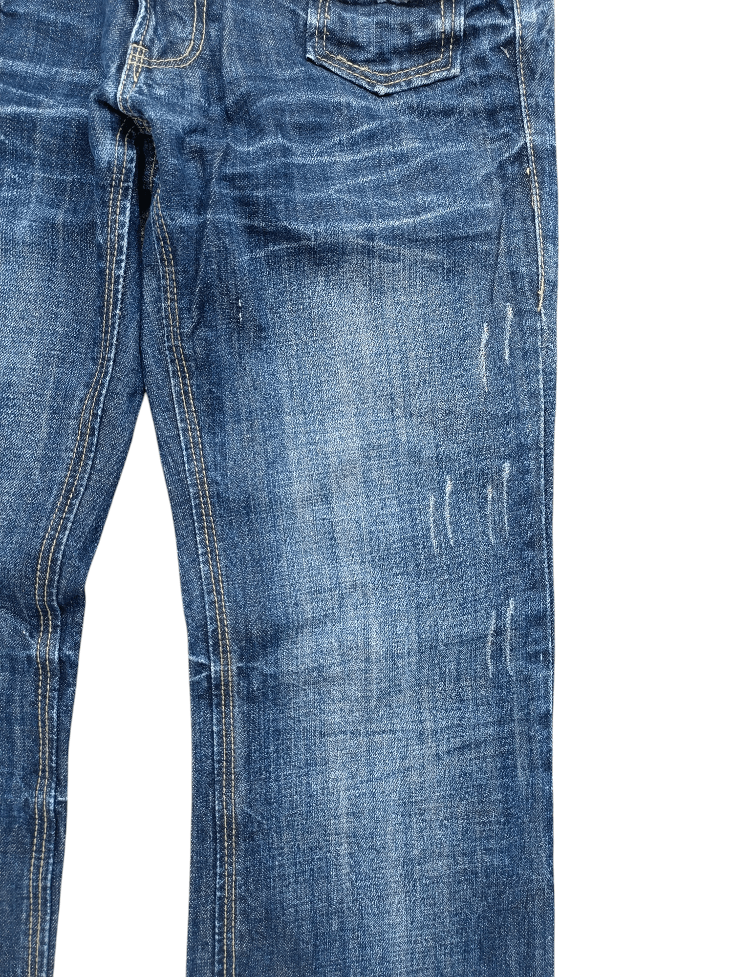 If Six Was Nine × Japanese Brand × Le Grande Bleu (L.G.B.) FLARED Distressed Japanese Brand RUSS-K Bootcut Denim Size US 30 / EU 46 - 9 Thumbnail