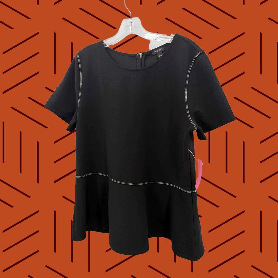 Ann Taylor Ann Taylor Blouse Black Large Size L / US 10 / IT 46 - 1 Thumbnail