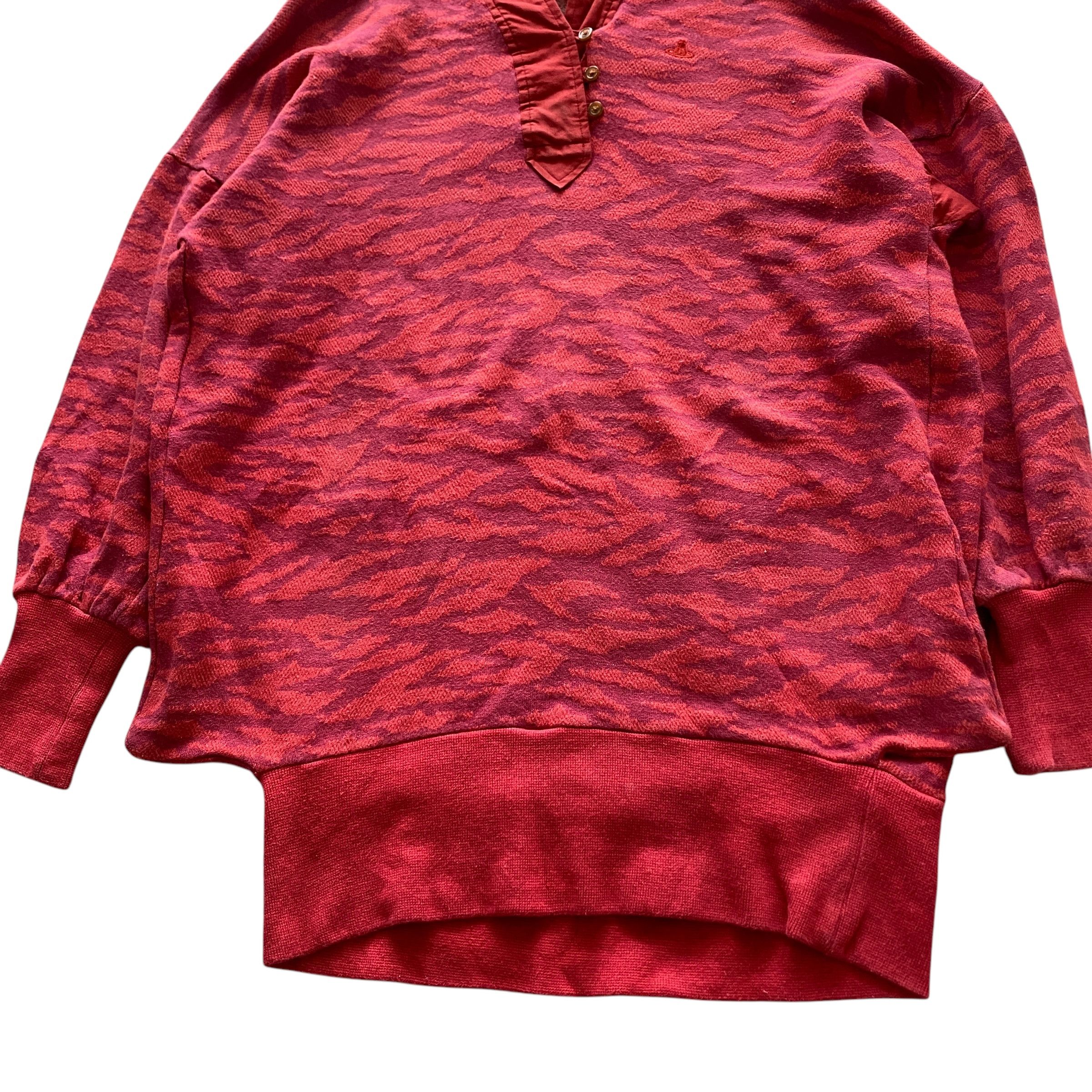 Vivienne Westwood Vivienne Westwood Red Label Leopard Jacquard Knit Hoodie Size M / US 6-8 / IT 42-44 - 3 Thumbnail