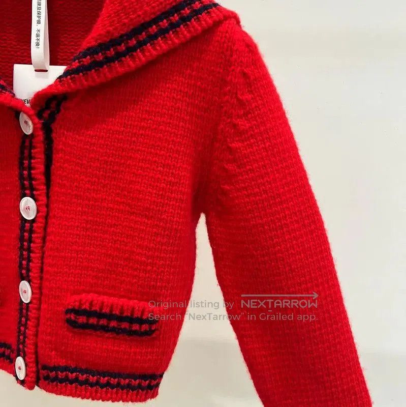Miu Miu Miu Miu Red Wool Logo Knit Sweater . Size S / US 4 / IT 40 - 5 Thumbnail