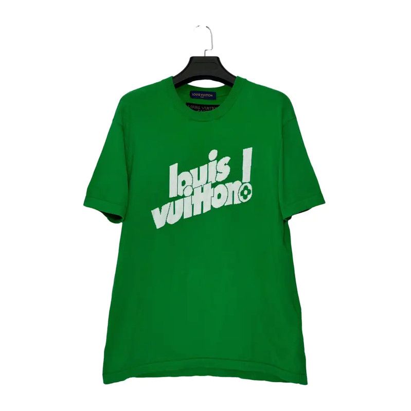 Louis Vuitton Louis Vuitton Green Graphic Men's T-shirt 0089 Size US L / EU 52-54 / 3 - 1 Thumbnail
