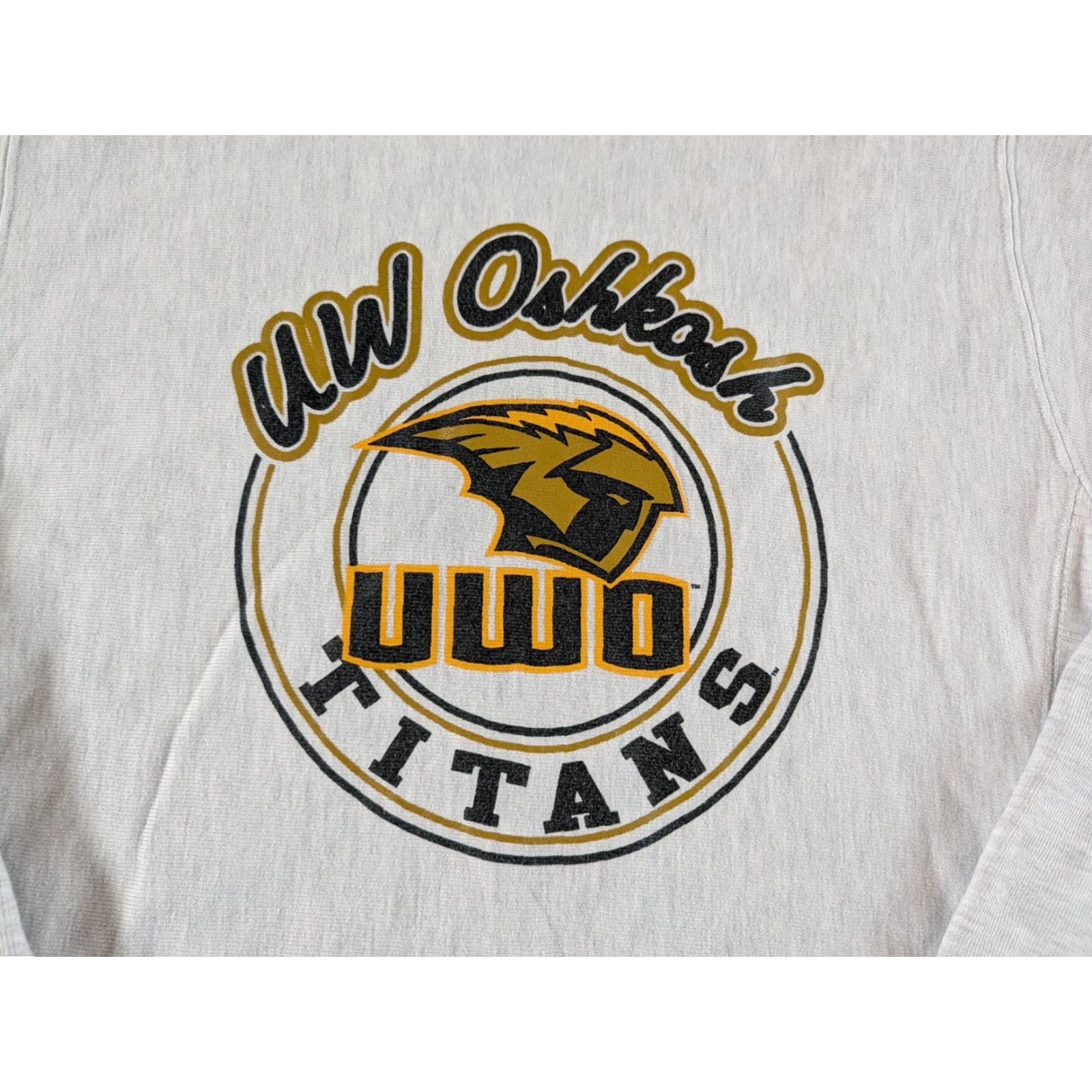 Champion VINTAGE Champion Sweatshirt UW OSHKOSH Titans Reverse Weave - Gray - Size M - Pullover Crew Neck - Men - Heavyweight All Seasons Size US M / EU 48-50 / 2 - 4 Thumbnail