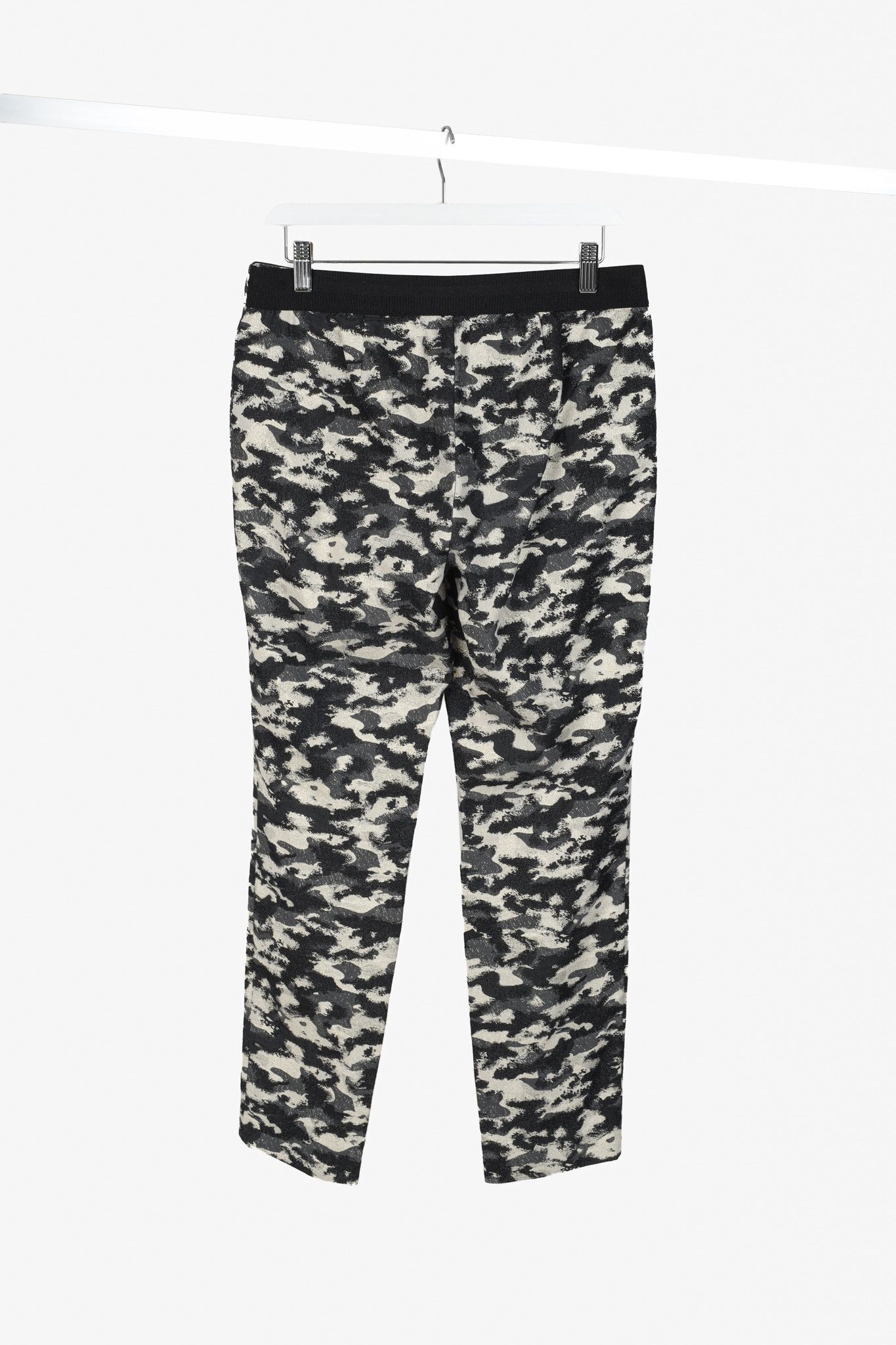 Luisa Cerano Luisa Cerano Champagne Metallic Camouflage Jacquard Pants Size 28" / US 6 / IT 42 - 2 Thumbnail