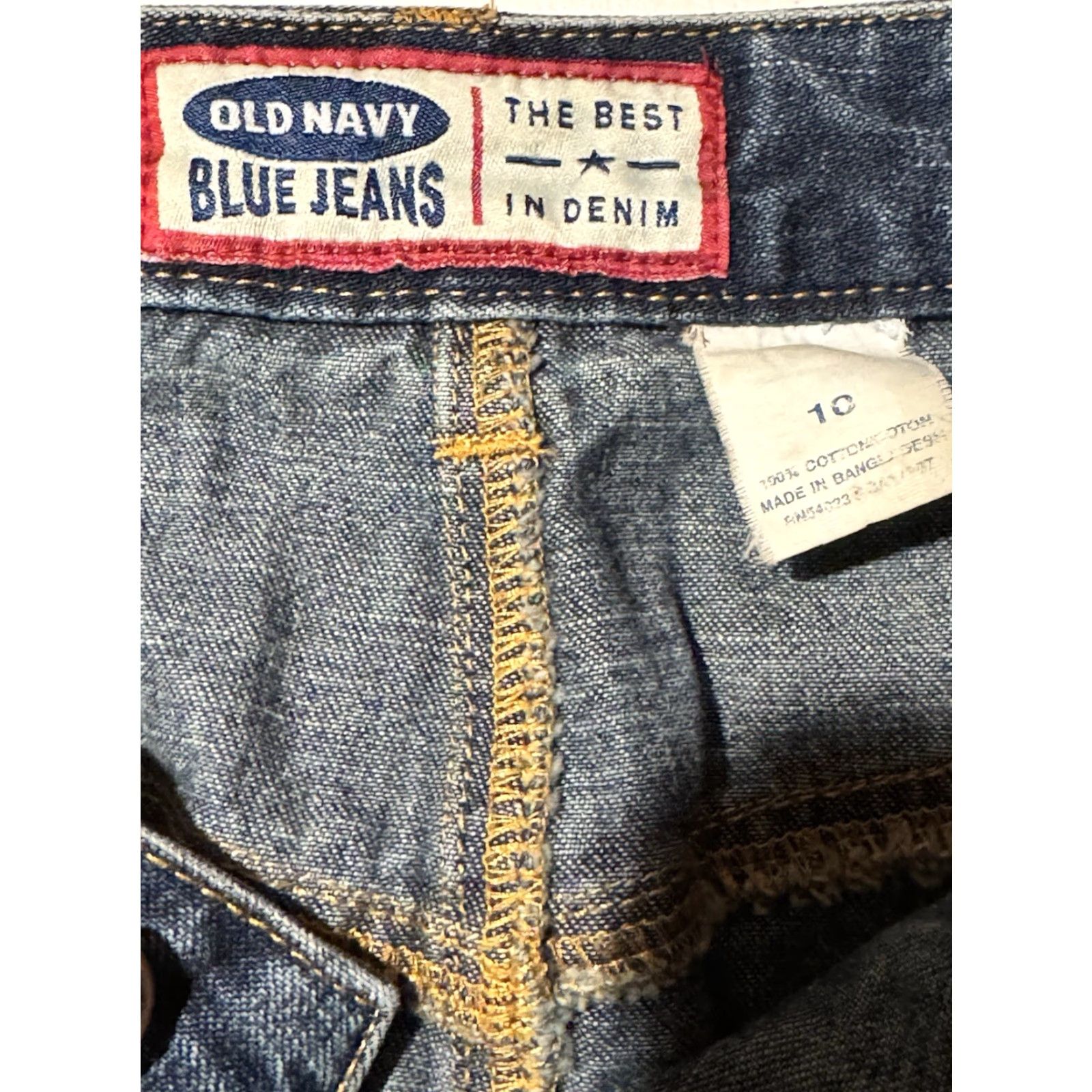 Old Navy VINTAGE Old Navy Denim Skirt Size 10 Women's Straight Knee Length Grunge Y2K Streetwear 100% Cotton Pockets Size 32" / US 10 / IT 46 - 6 Thumbnail
