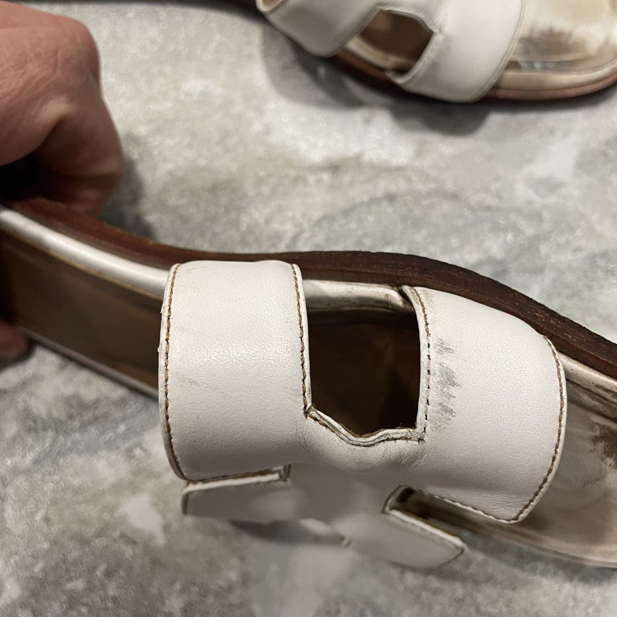 Other HERMES Leather Sandals Slippers Made in Italy mules slip on Size US 8 / IT 38 - 5 Thumbnail