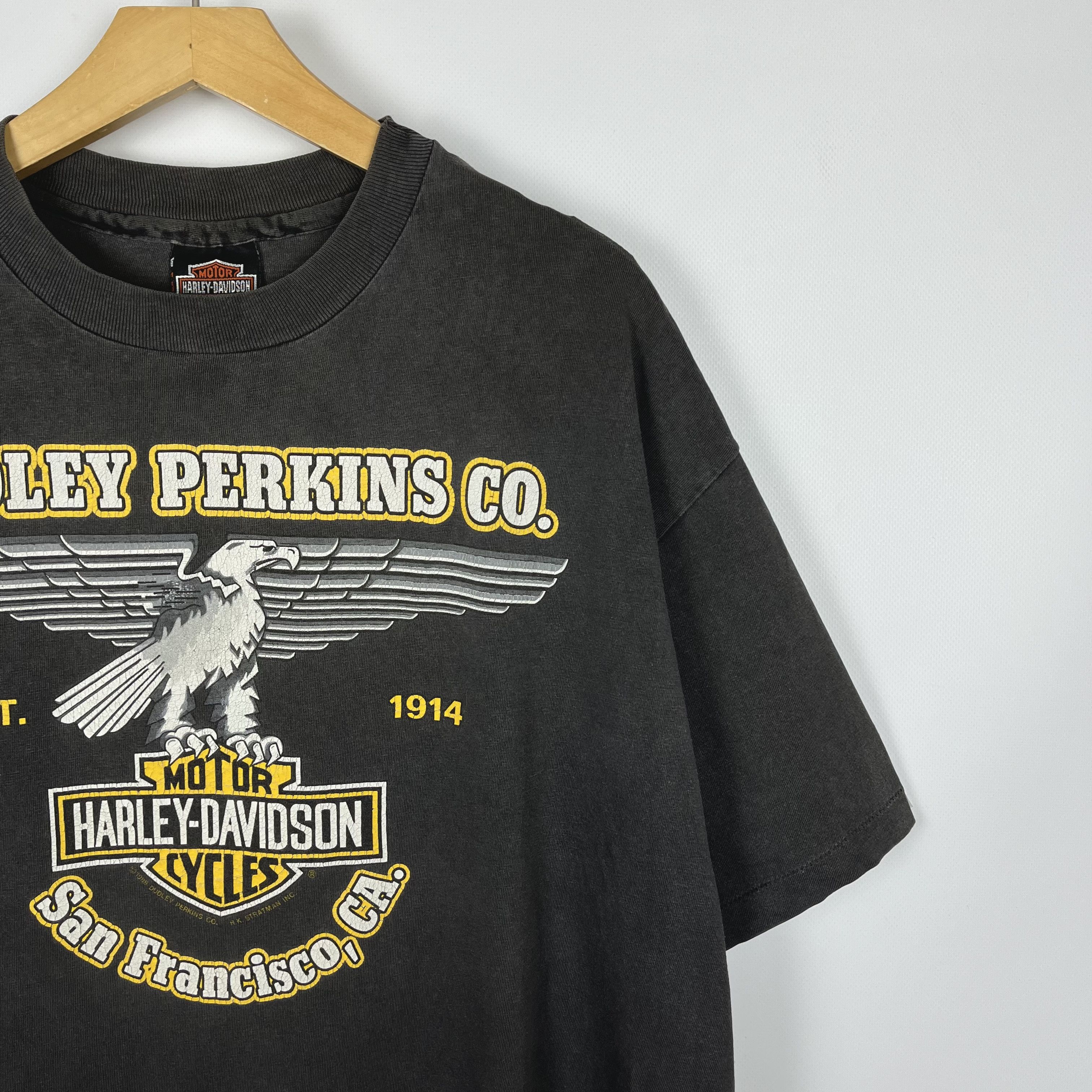 Harley Davidson Vintage Harley Davidson Dudley Perkins Co. T Shirt 1989 Size US XL / EU 56 / 4 - 2 Thumbnail