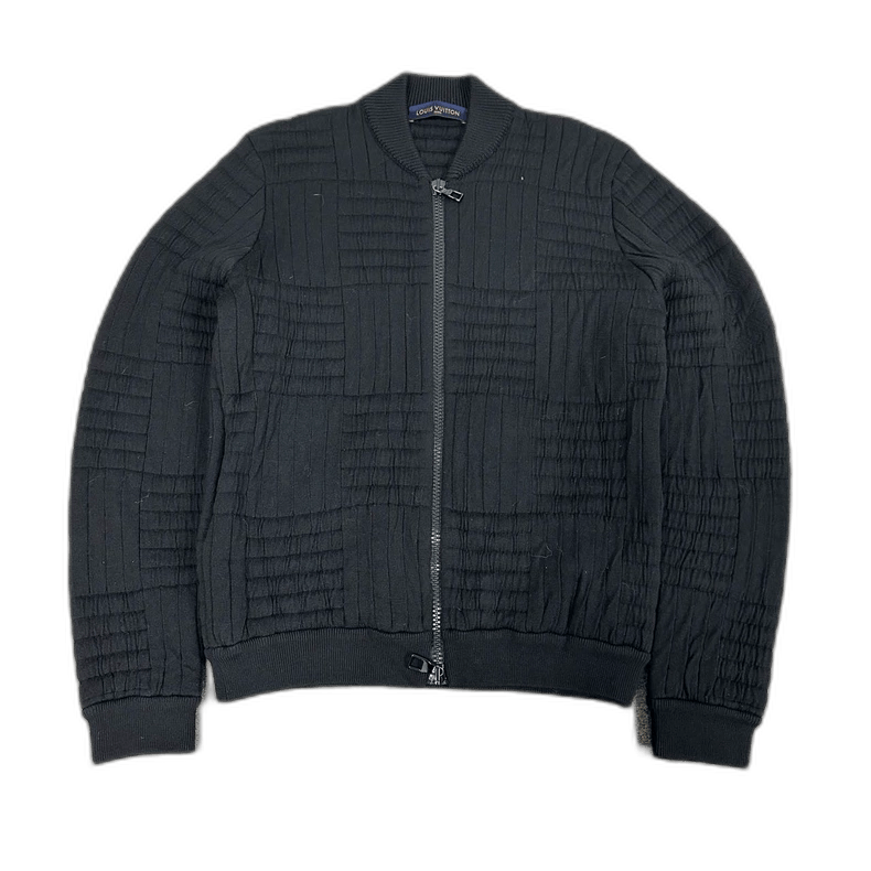 Louis Vuitton Louis Vuitton Black Wool Baseball Jacket Size S / US 4 / IT 40 - 1 Thumbnail