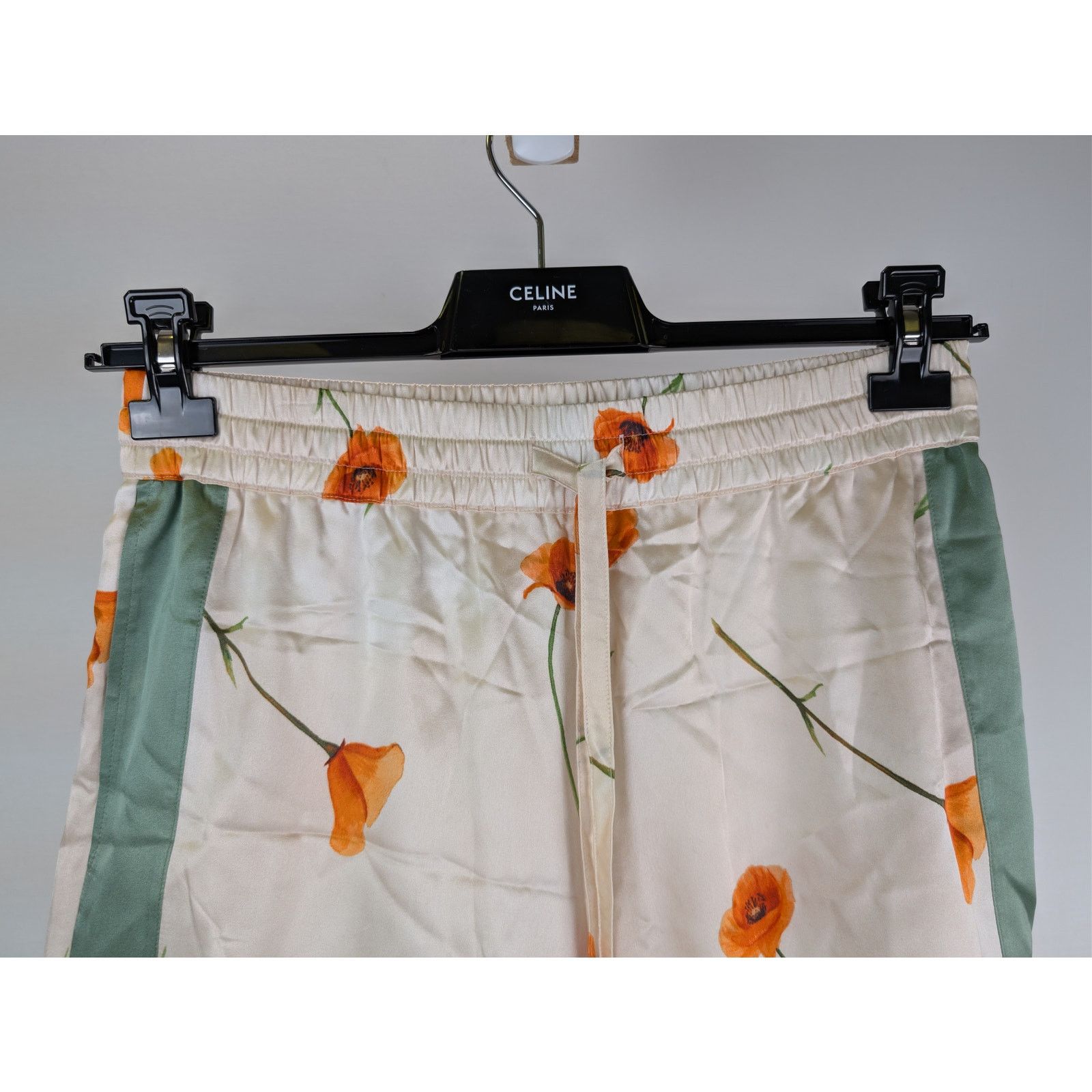Nahmias o1rshd1 CC20 Colorblock Poppy Silk Shorts in Poppy/Ivory Size US 32 / EU 48 - 3 Thumbnail